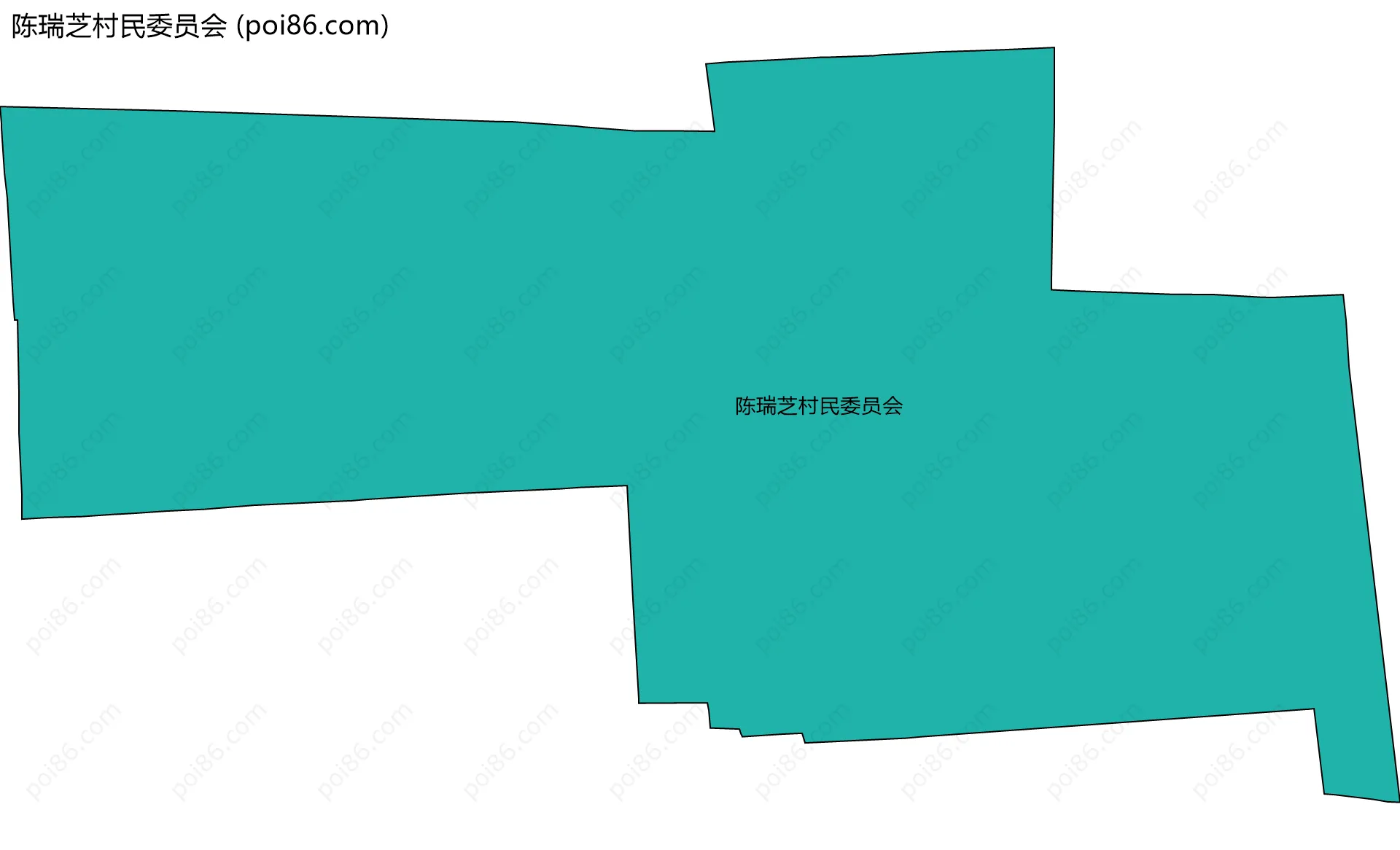 陈瑞芝村民委员会边界地图