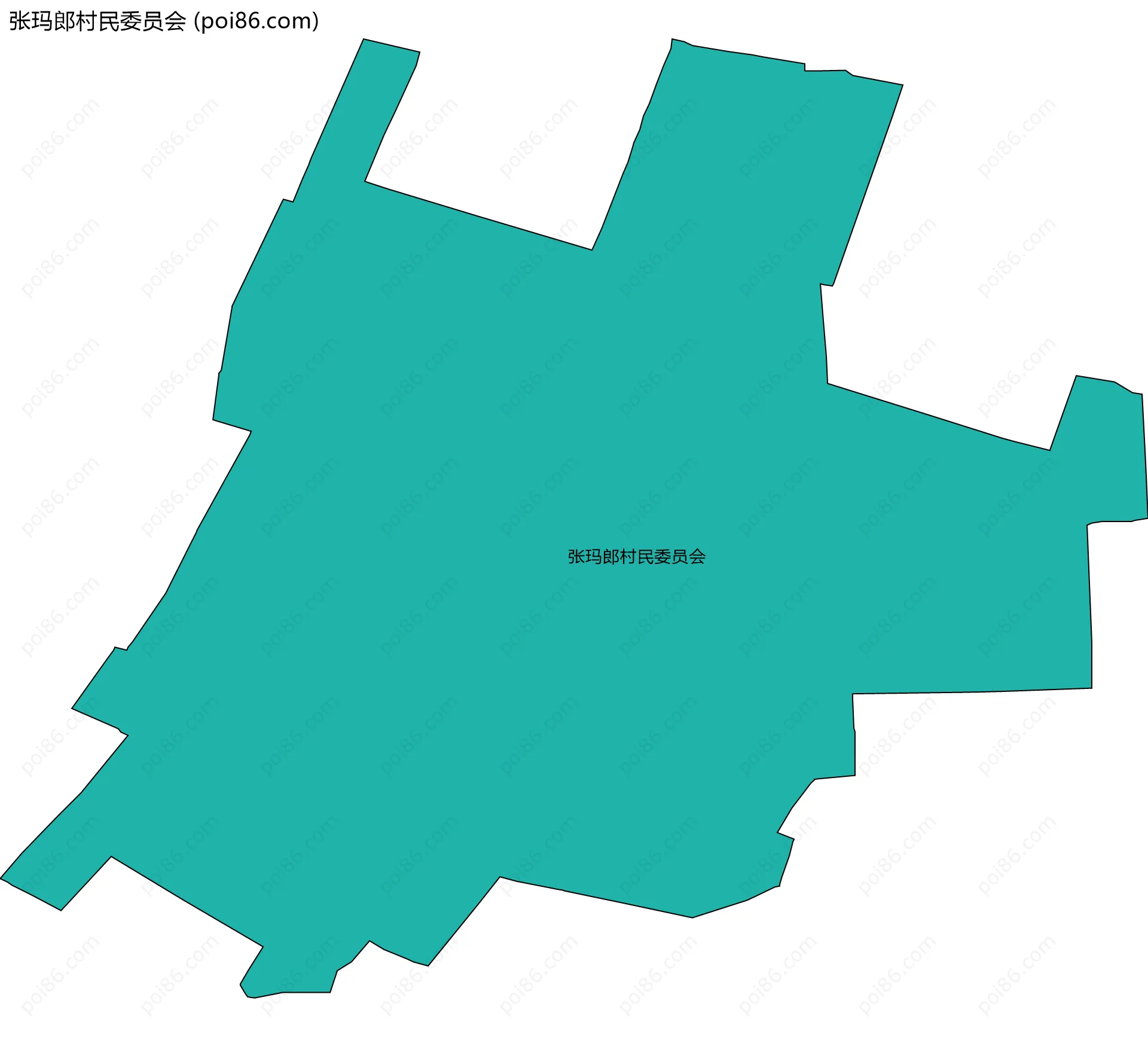 张玛郎村民委员会边界地图