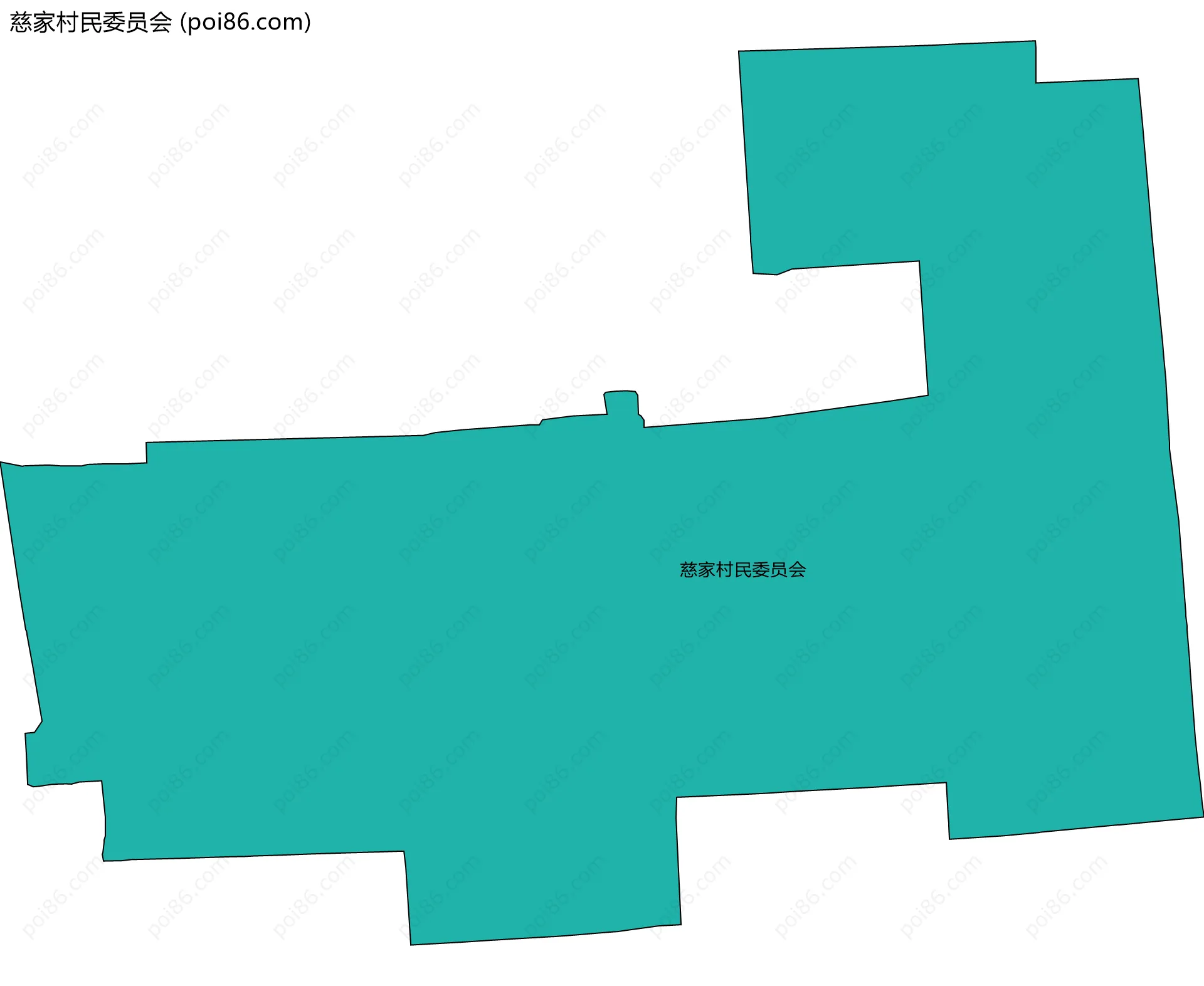 慈家村民委员会边界地图