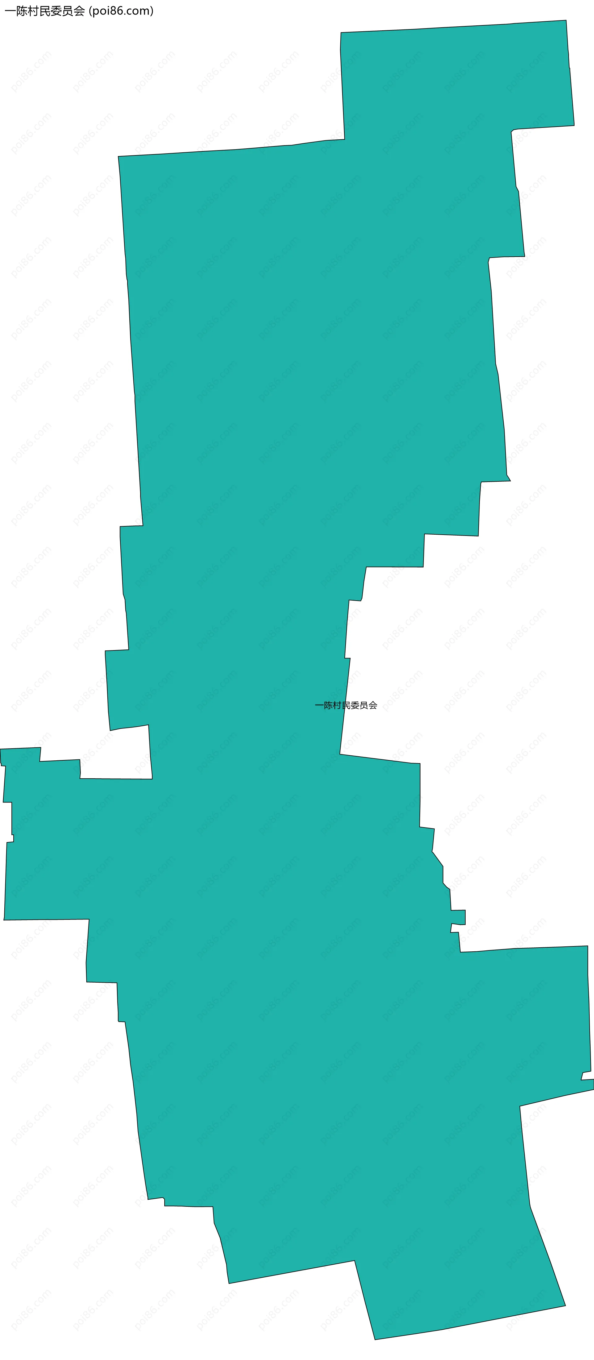一陈村民委员会边界地图