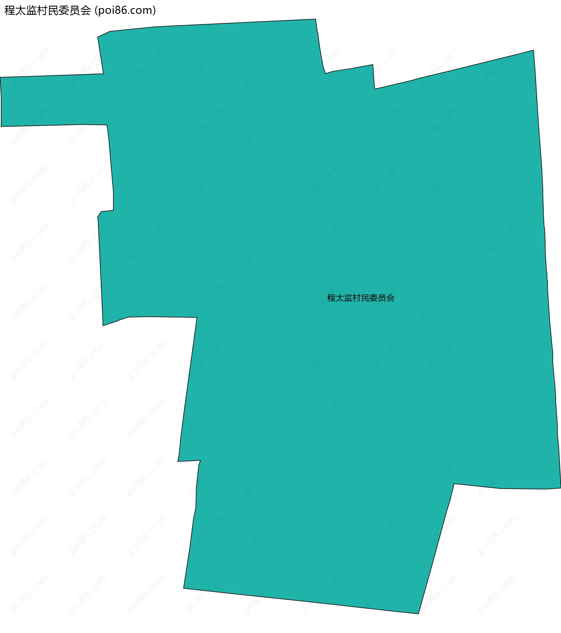 程太监村民委员会边界地图