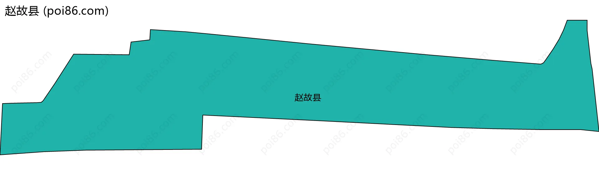 赵故县边界地图