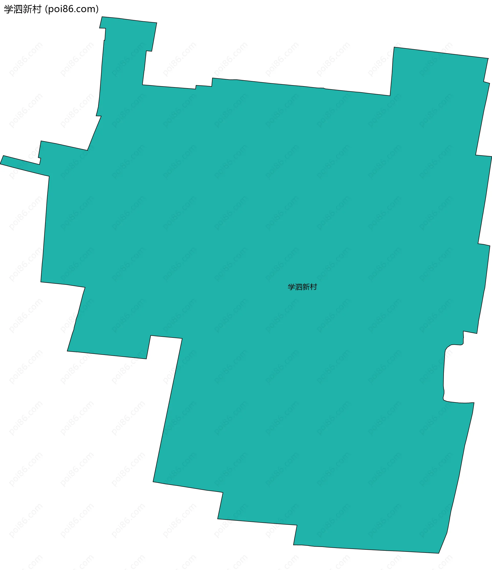 学泗新村边界地图