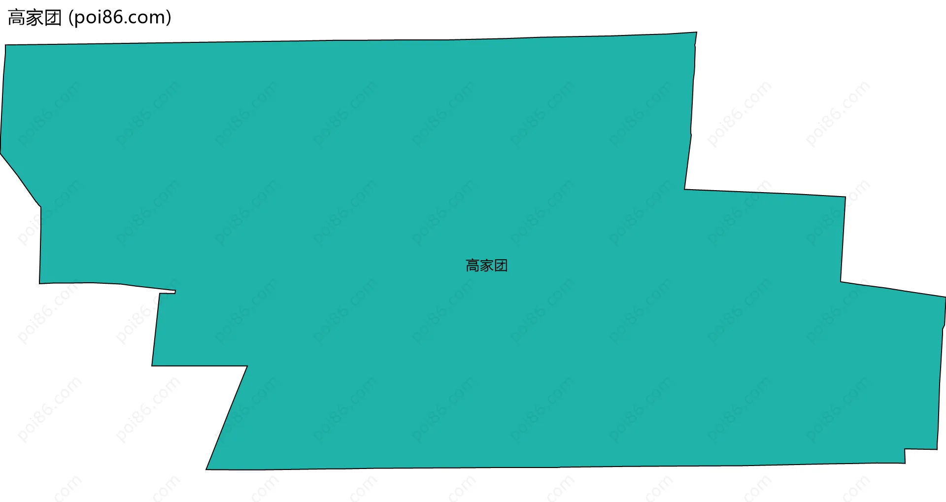 高家团边界地图