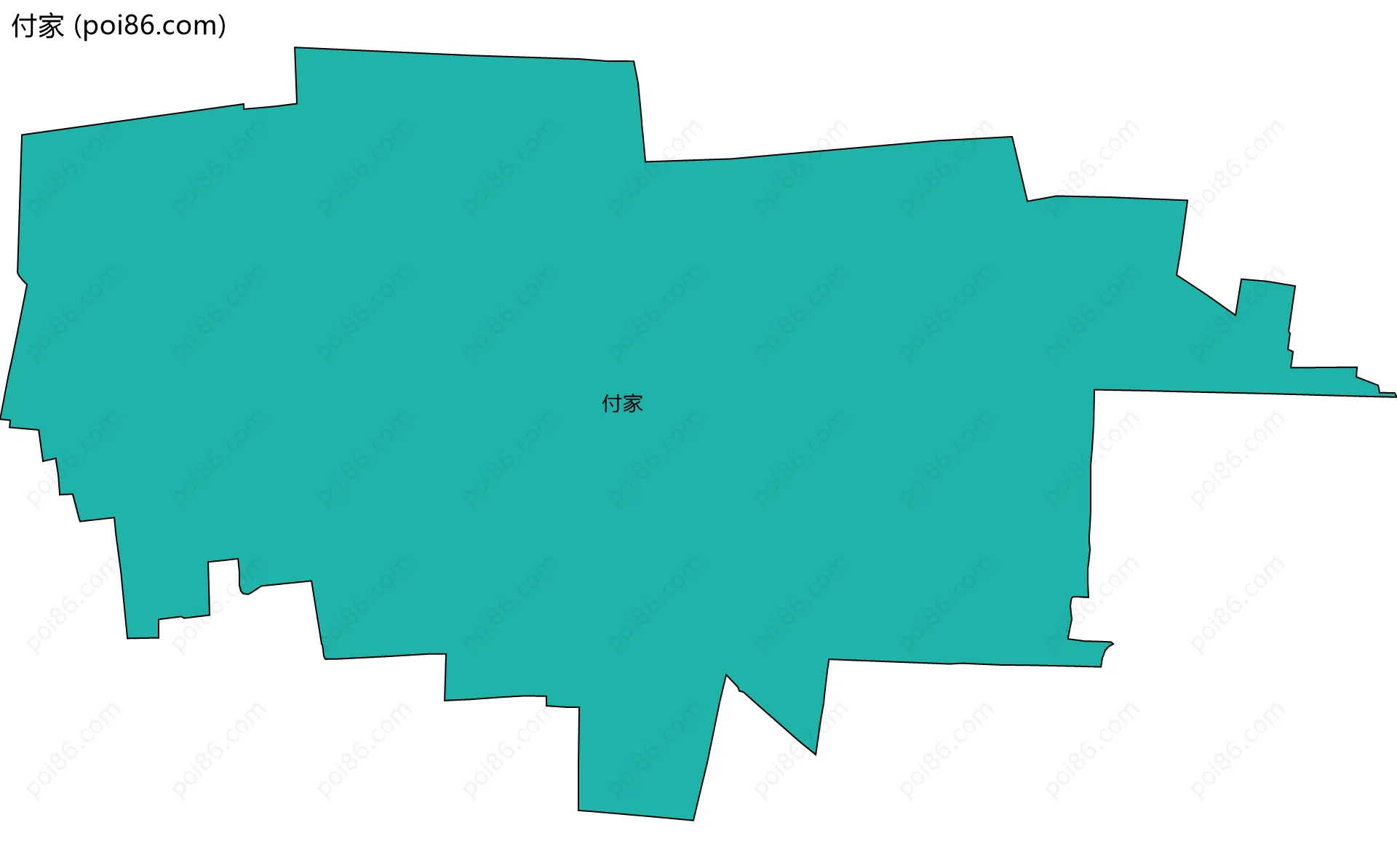 付家边界地图