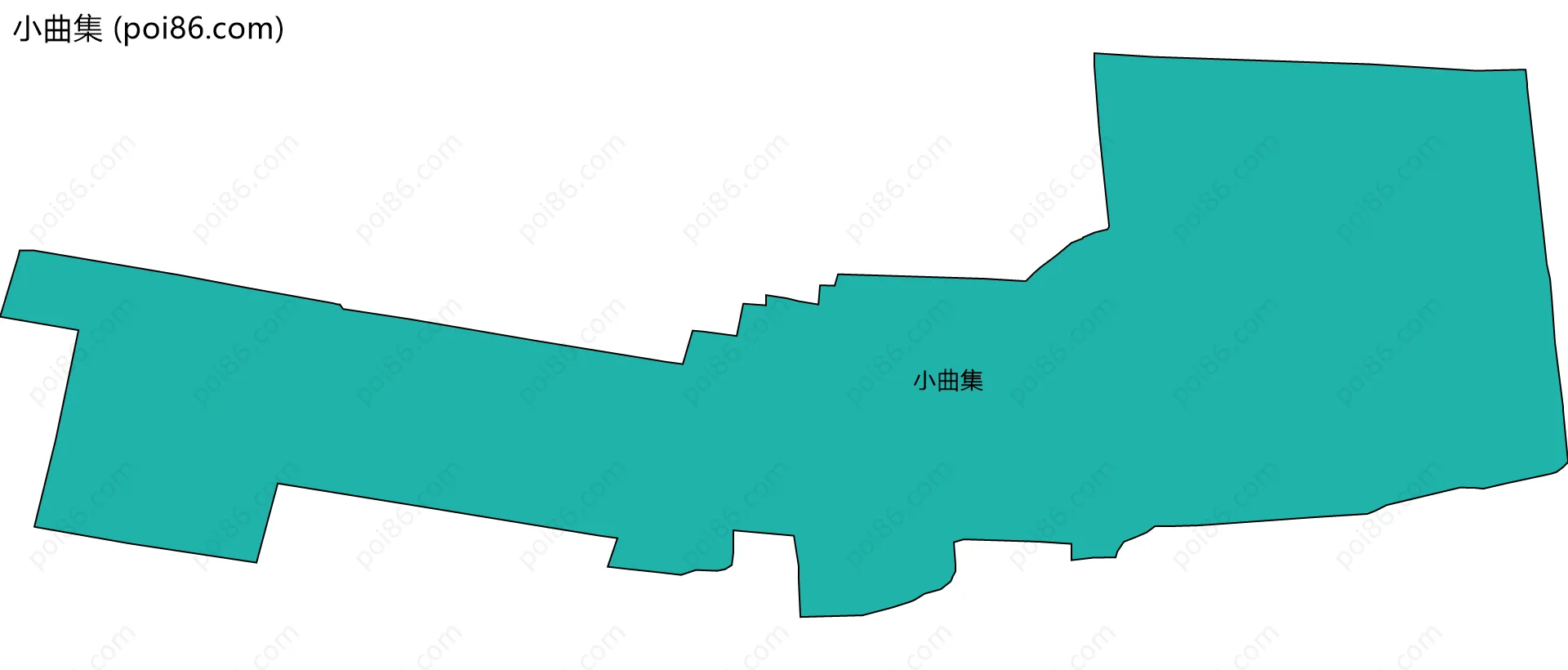 小曲集边界地图