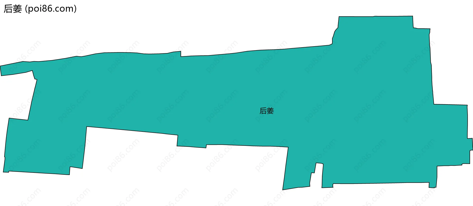 后姜边界地图