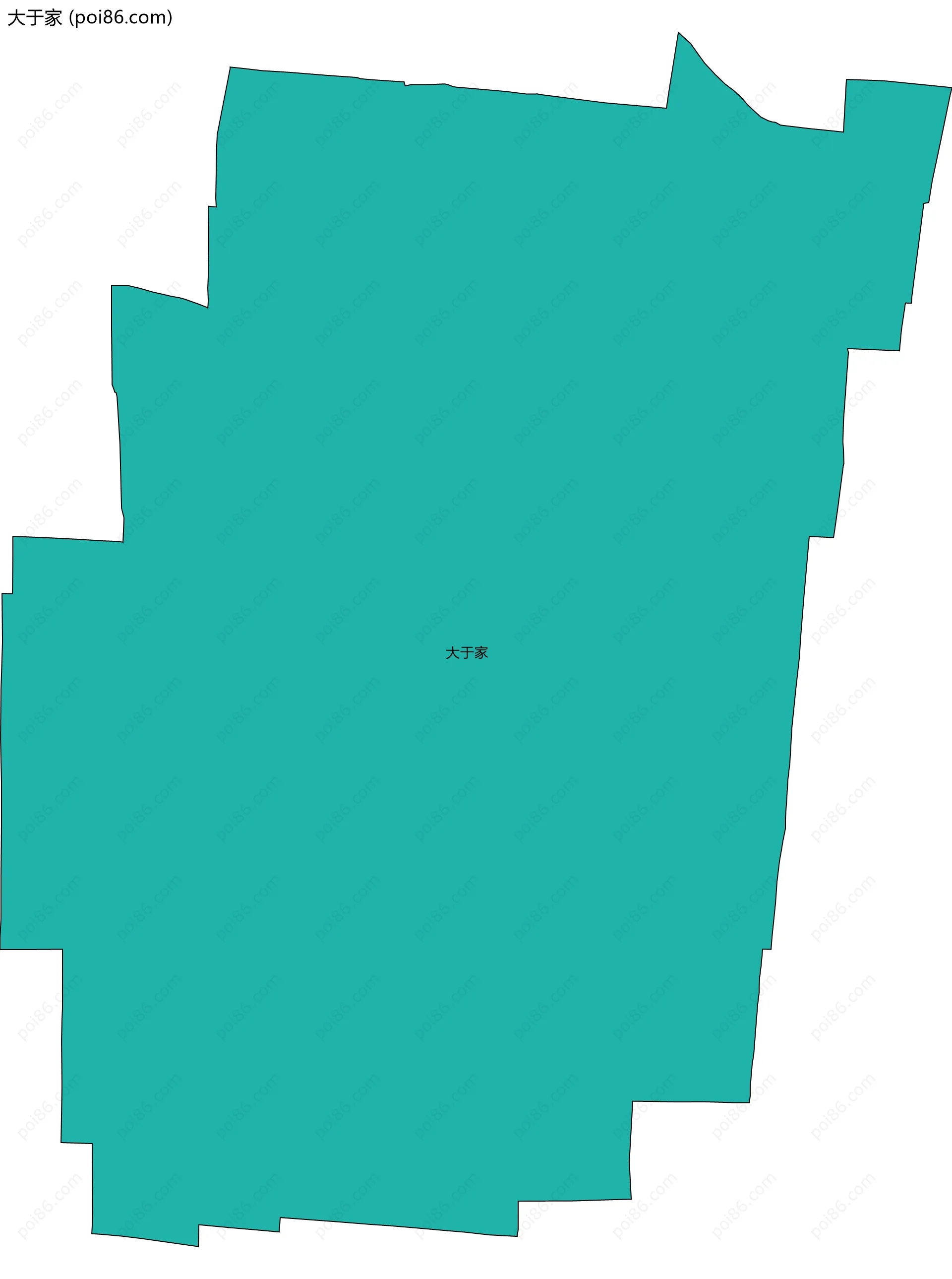 大于家边界地图