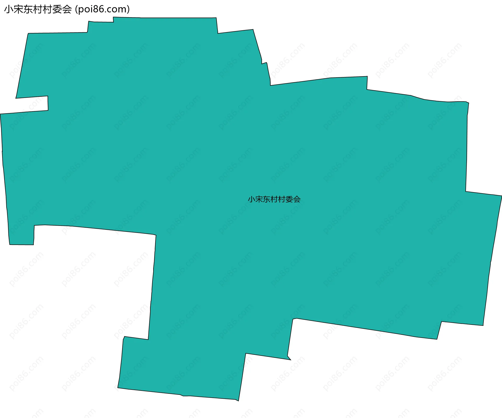 小宋东村村委会边界地图