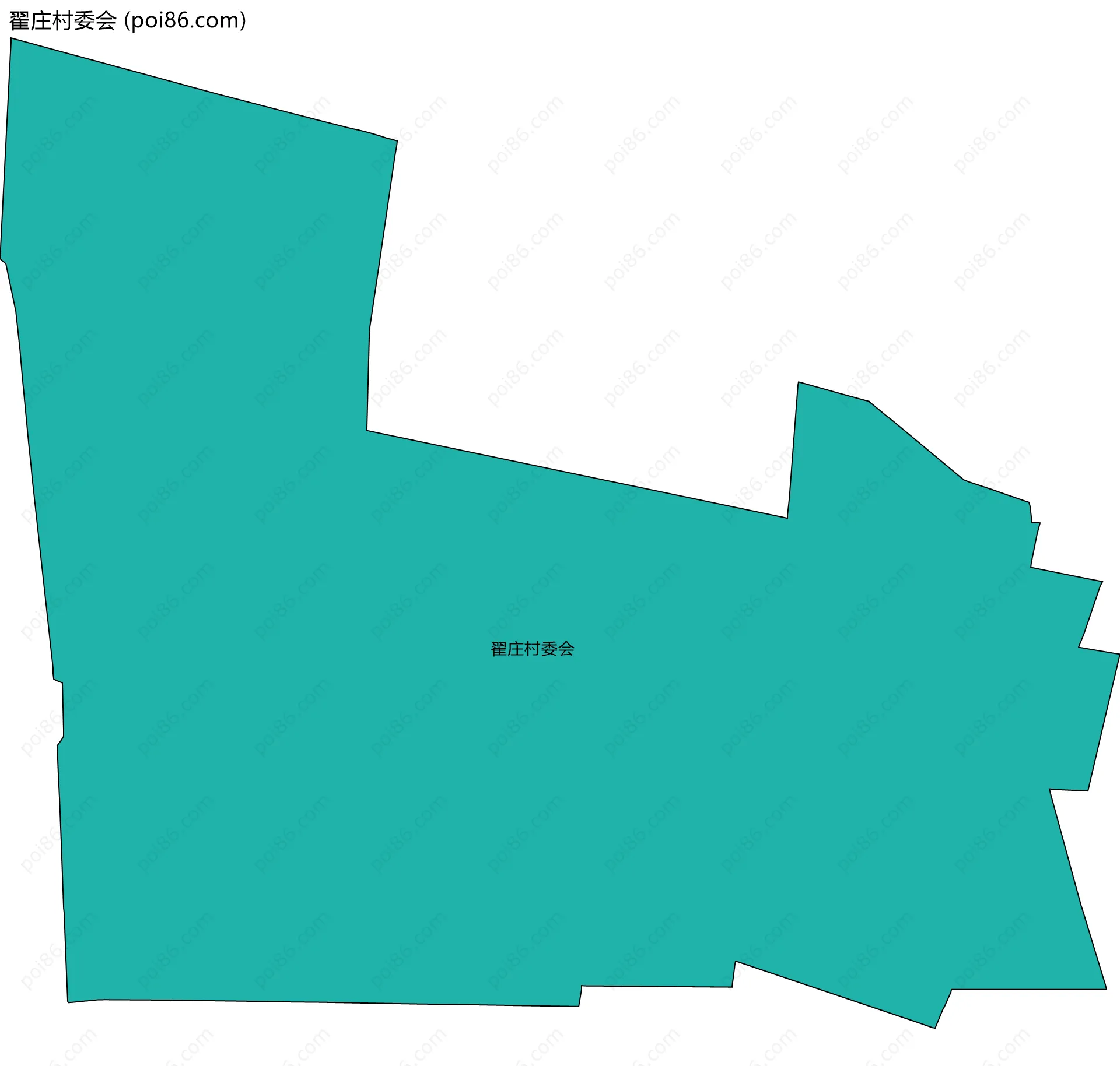 翟庄村委会边界地图