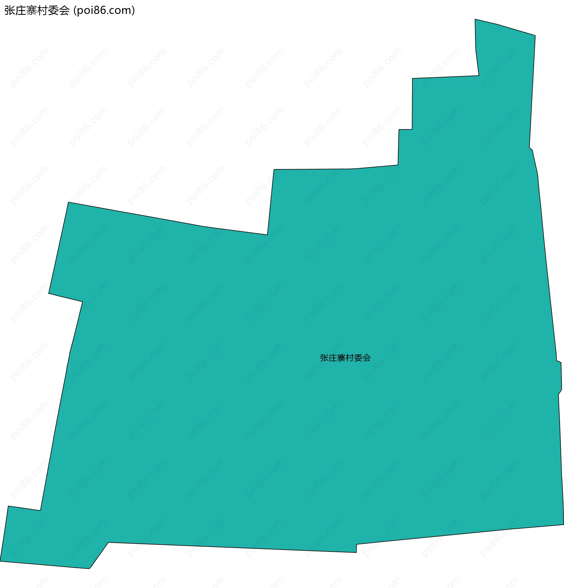 张庄寨村委会边界地图