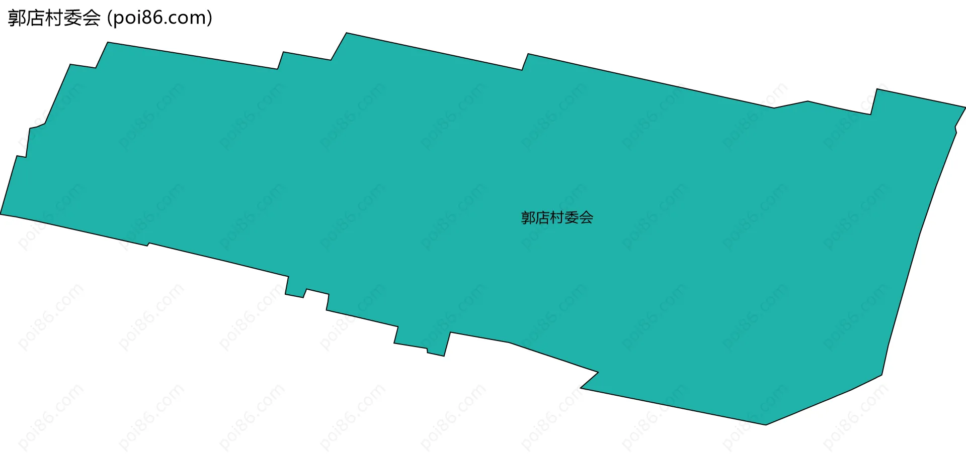 郭店村委会边界地图
