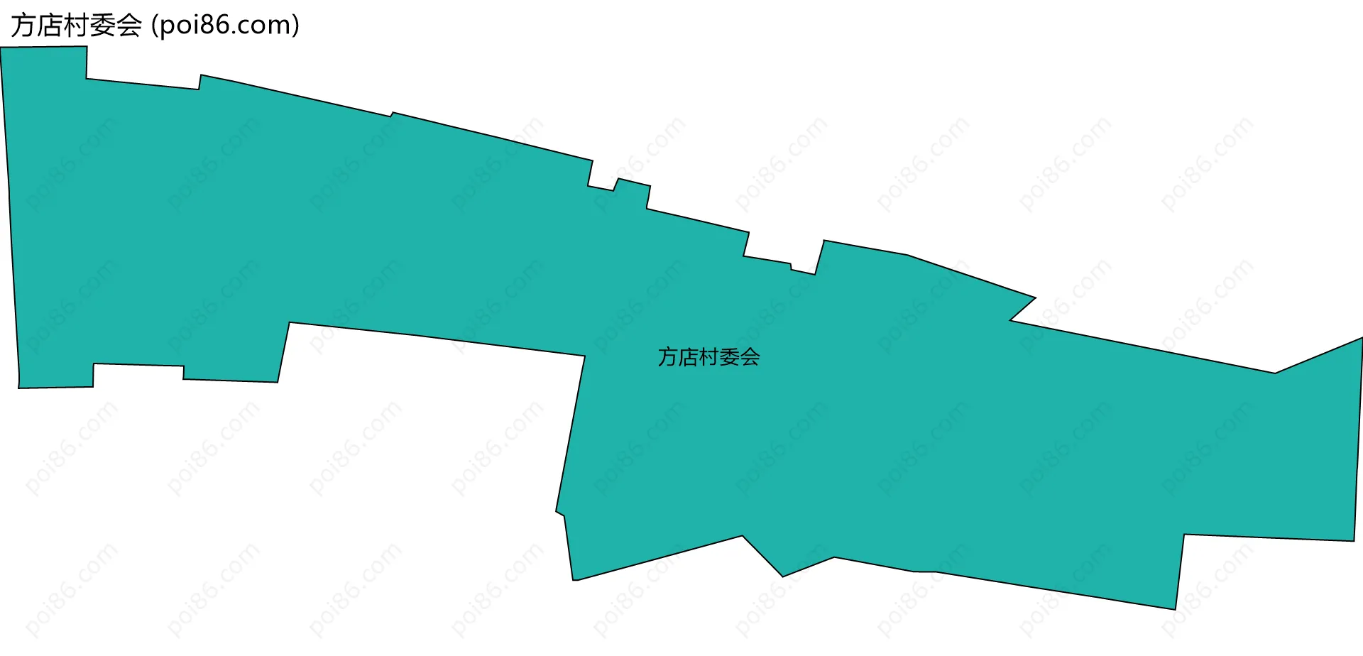 方店村委会边界地图