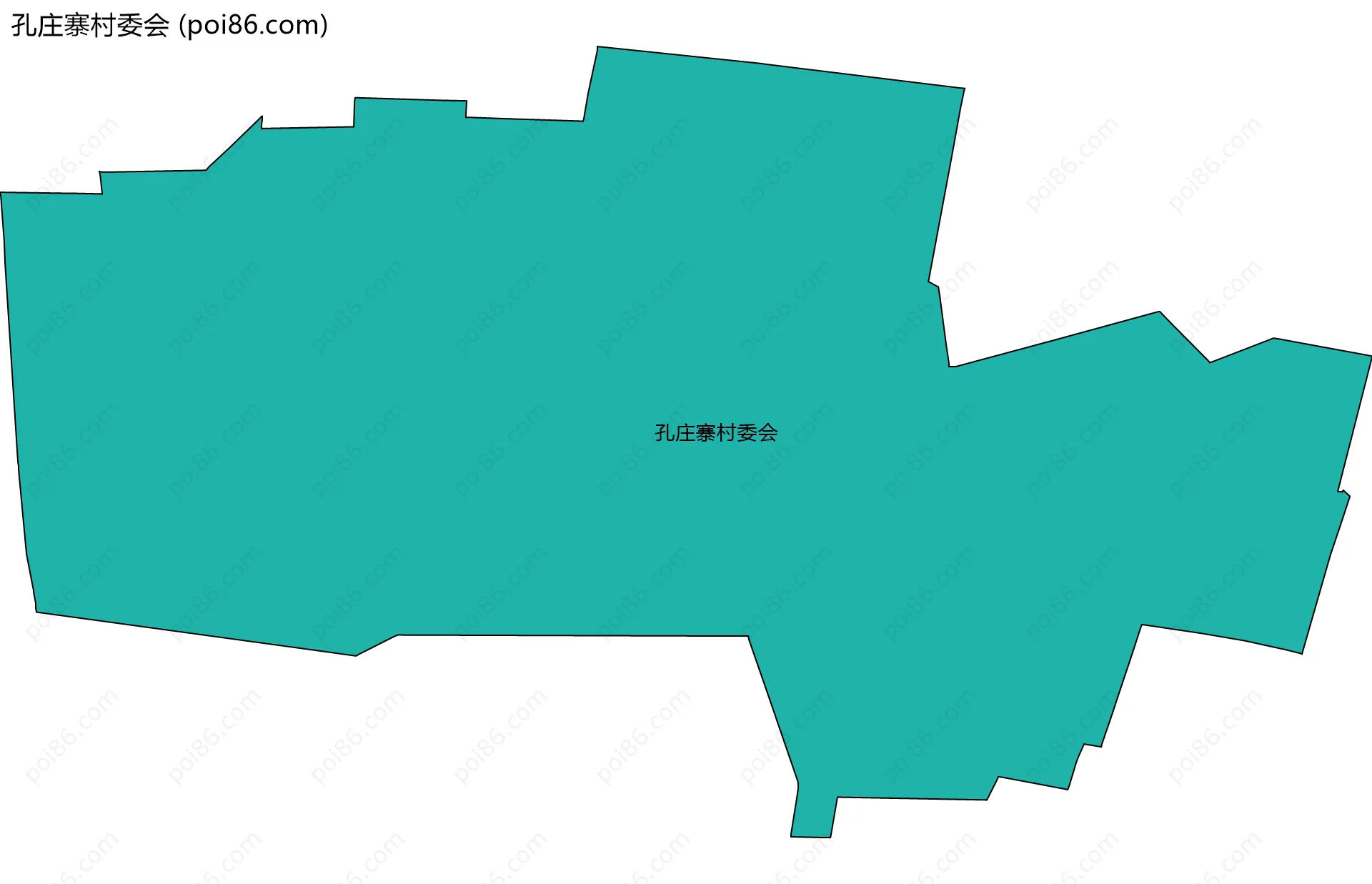 孔庄寨村委会边界地图