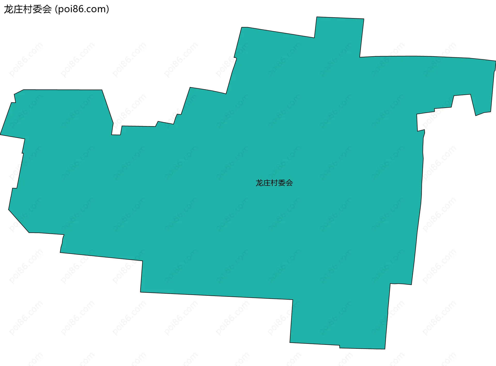 龙庄村委会边界地图