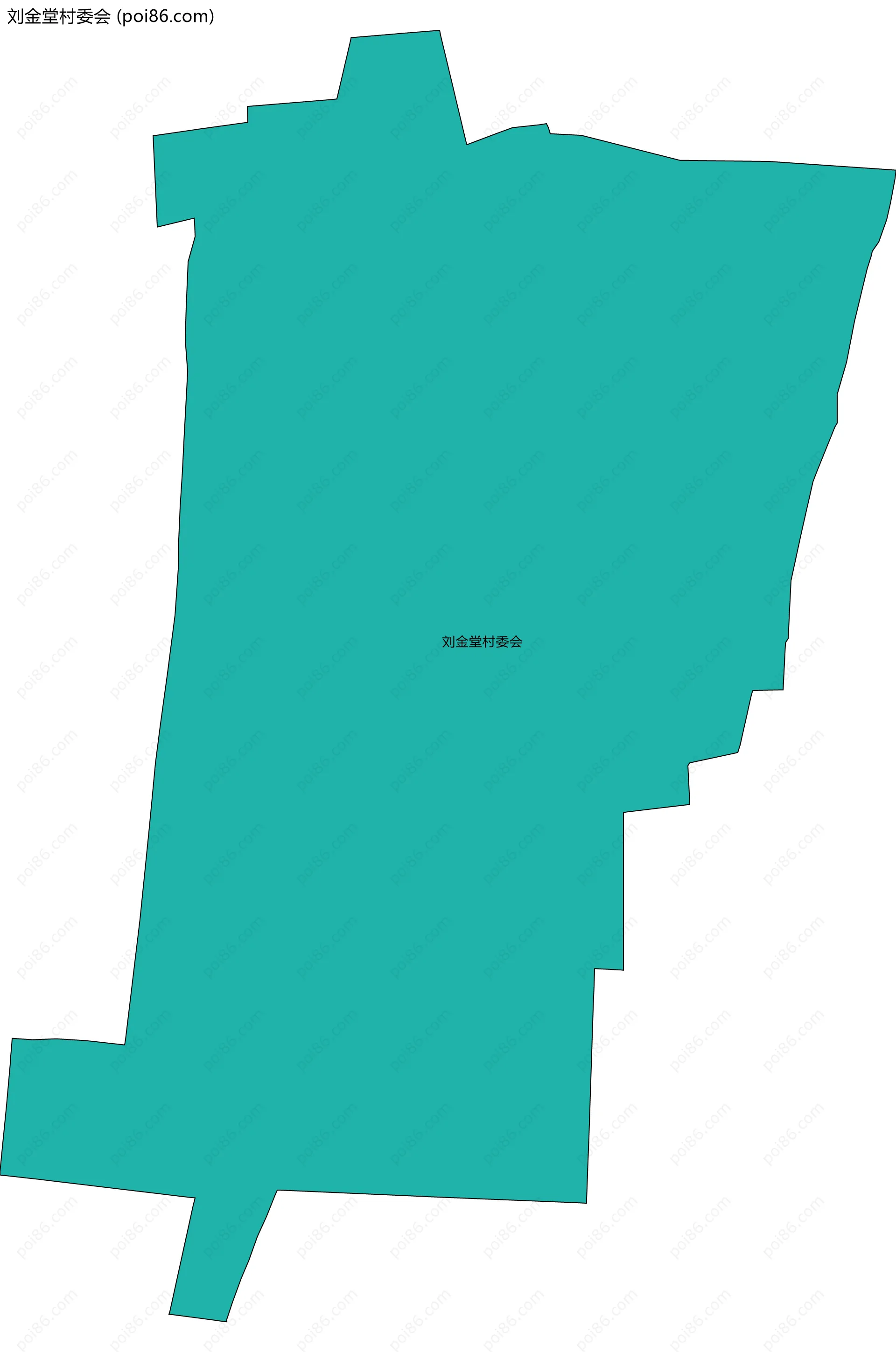 刘金堂村委会边界地图