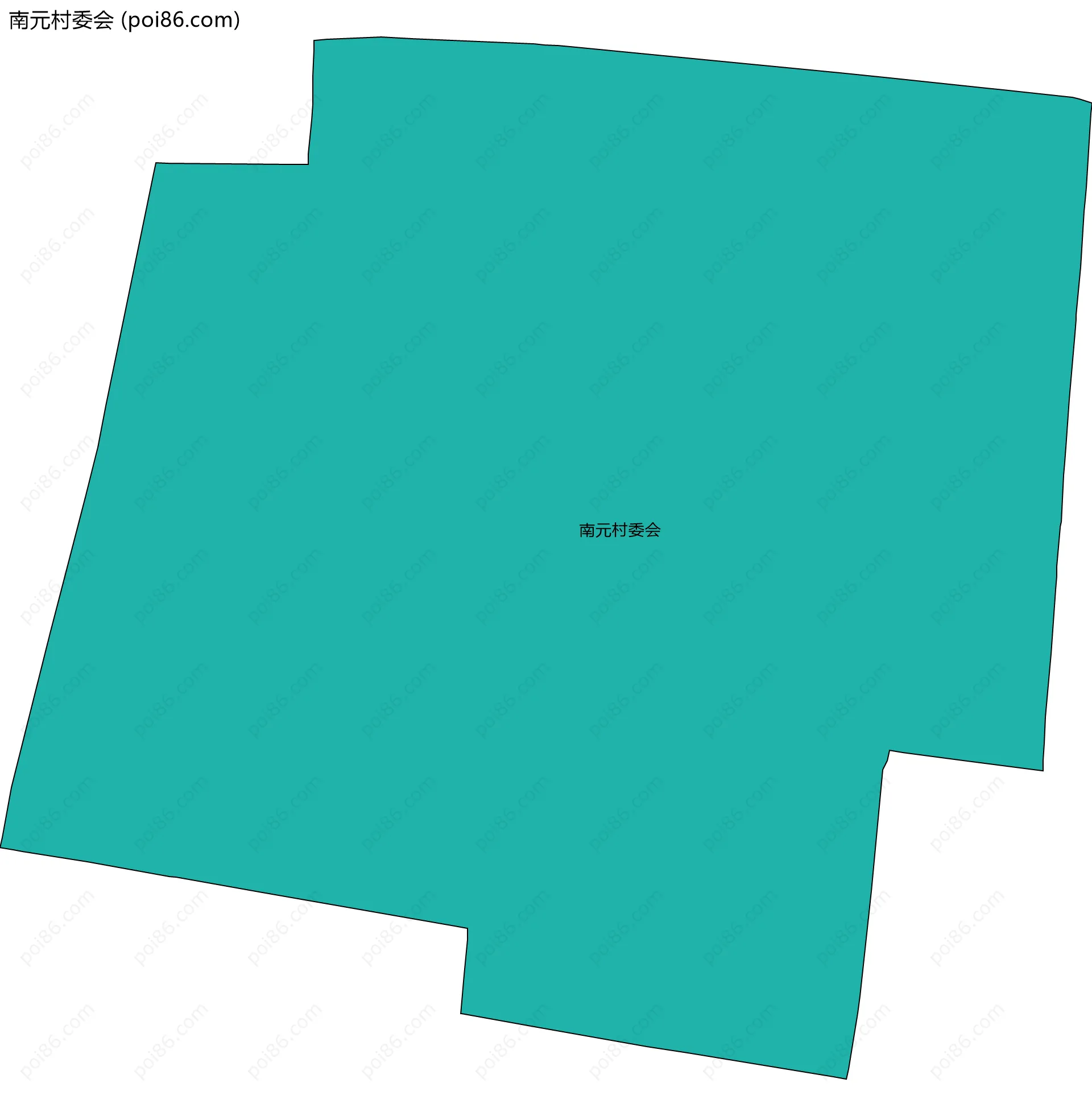 南元村委会边界地图