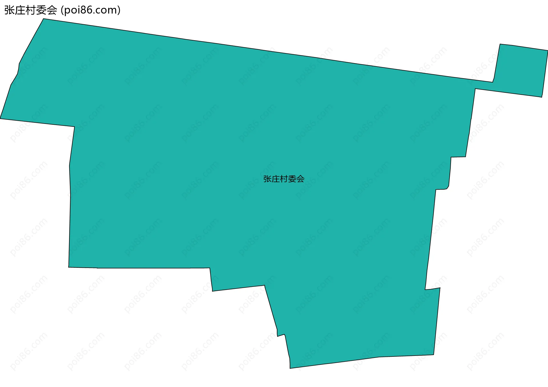张庄村委会边界地图