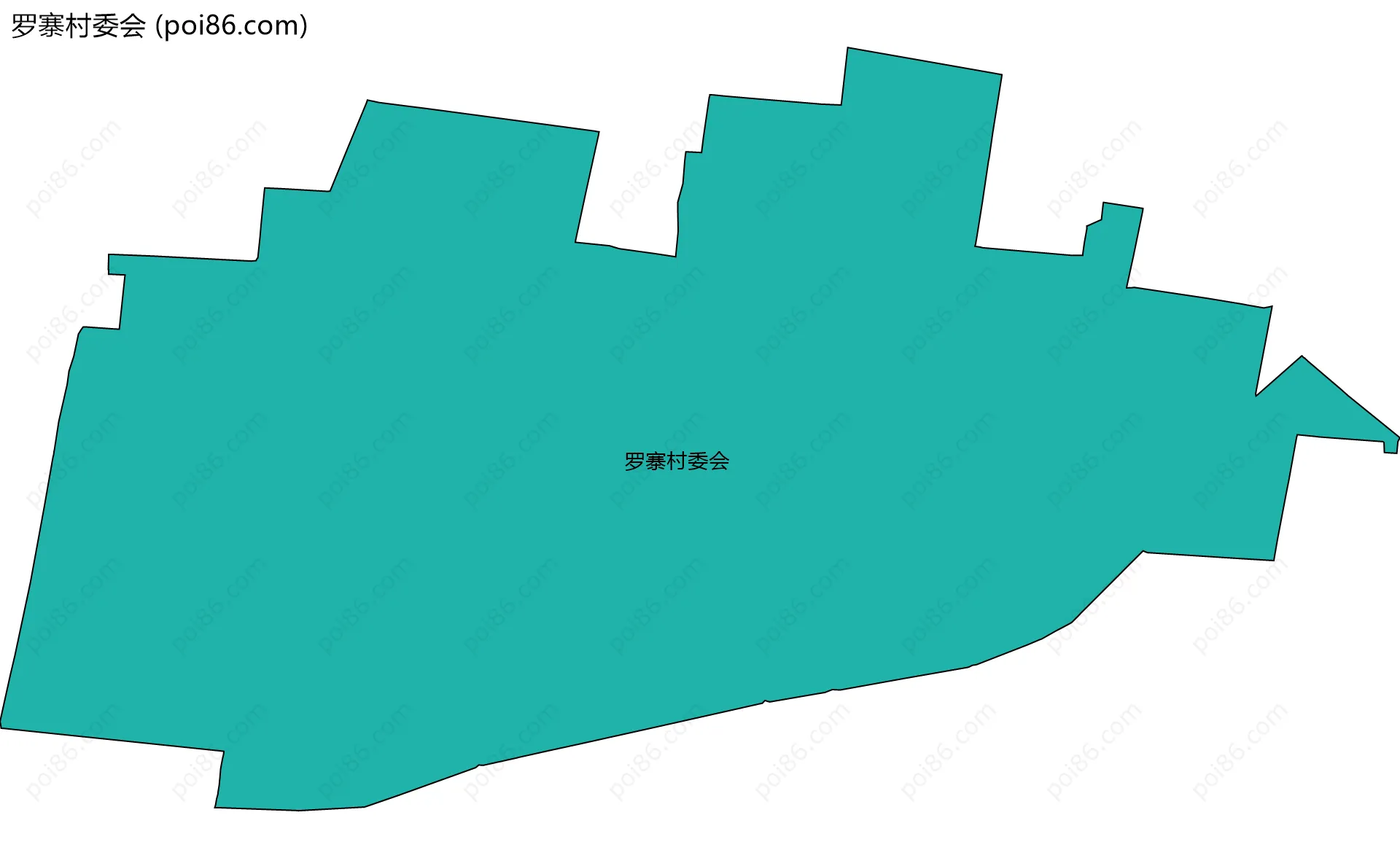 罗寨村委会边界地图