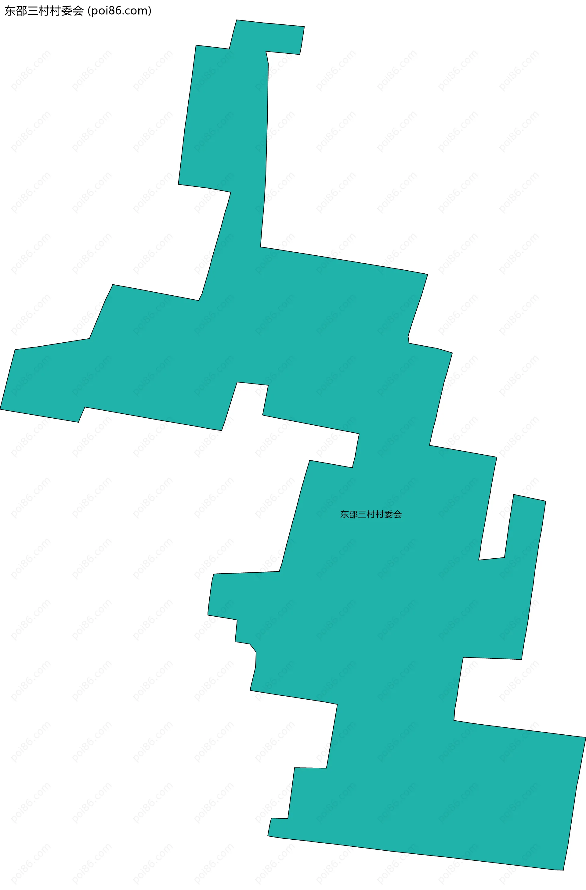 东邵三村村委会边界地图