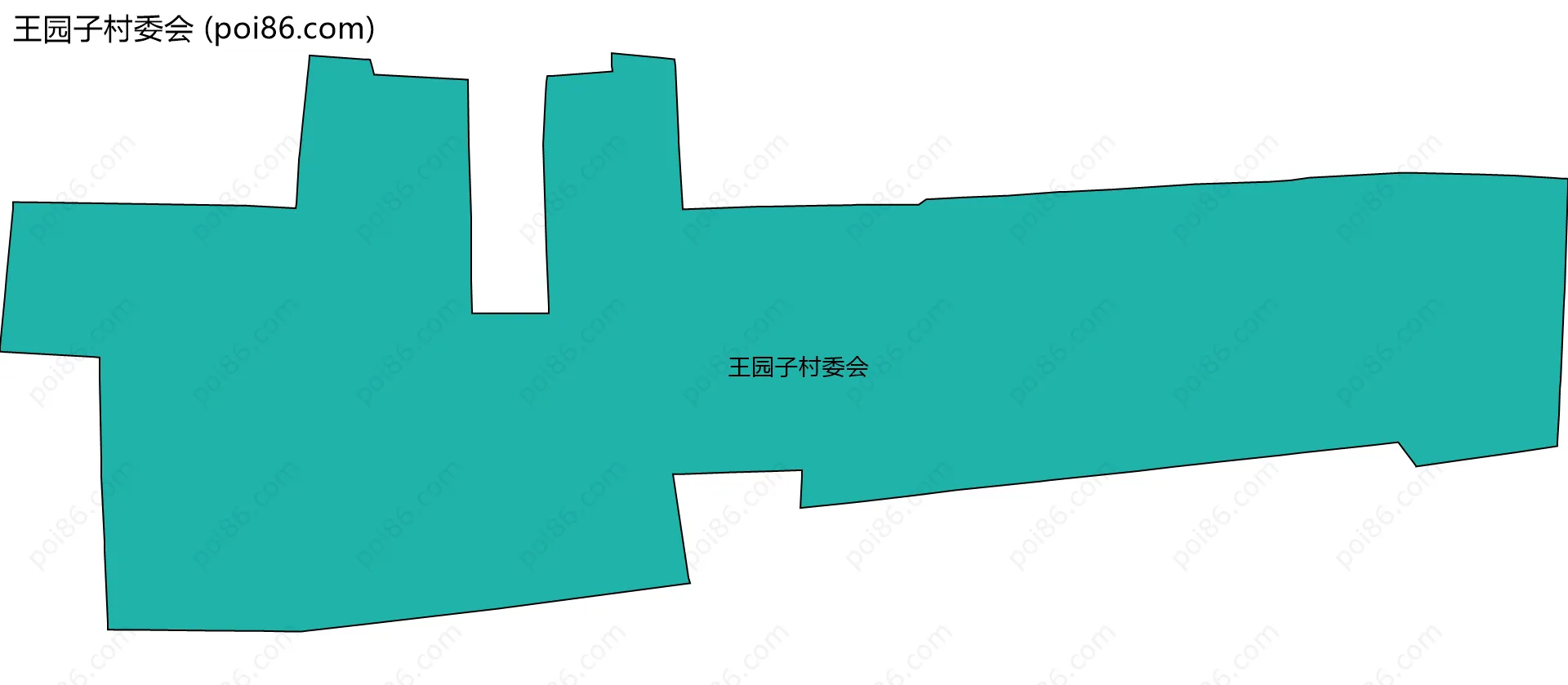 王园子村委会边界地图