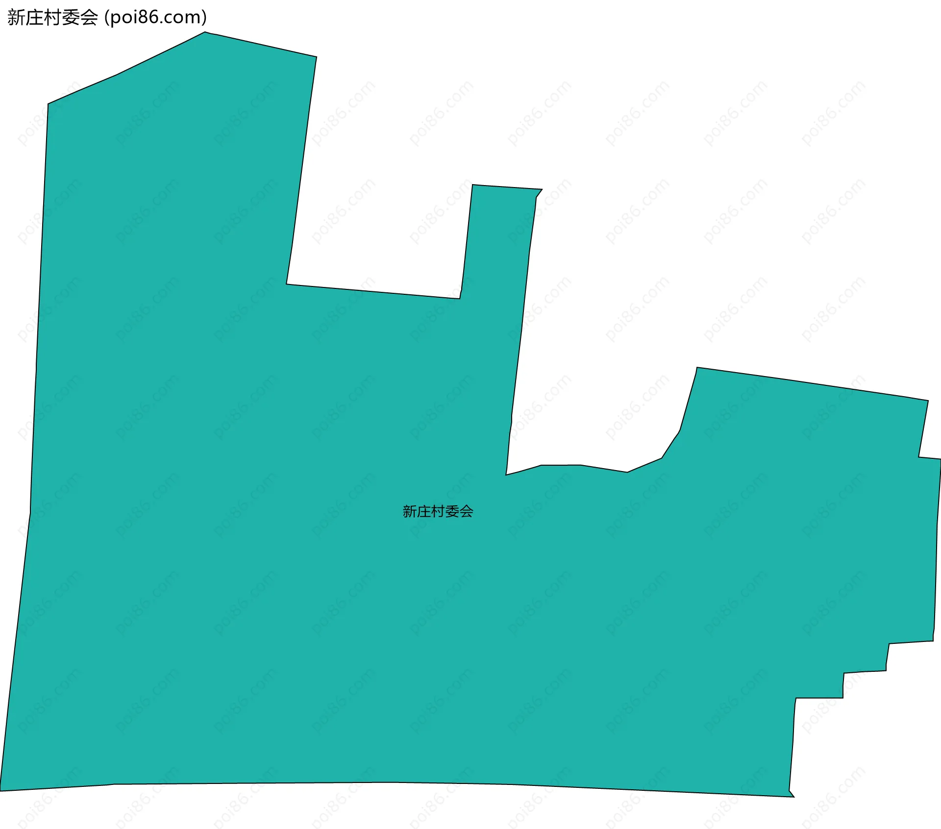新庄村委会边界地图