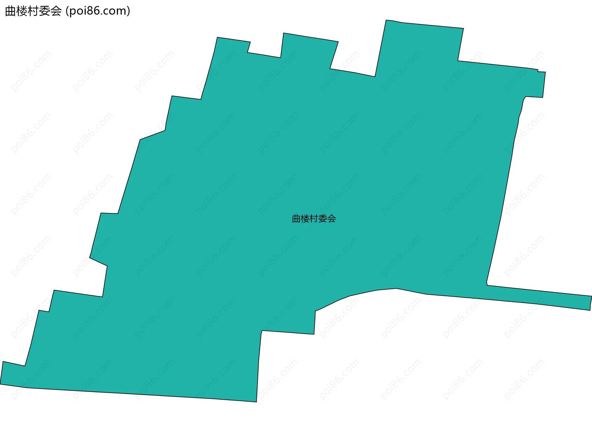 曲楼村委会边界地图