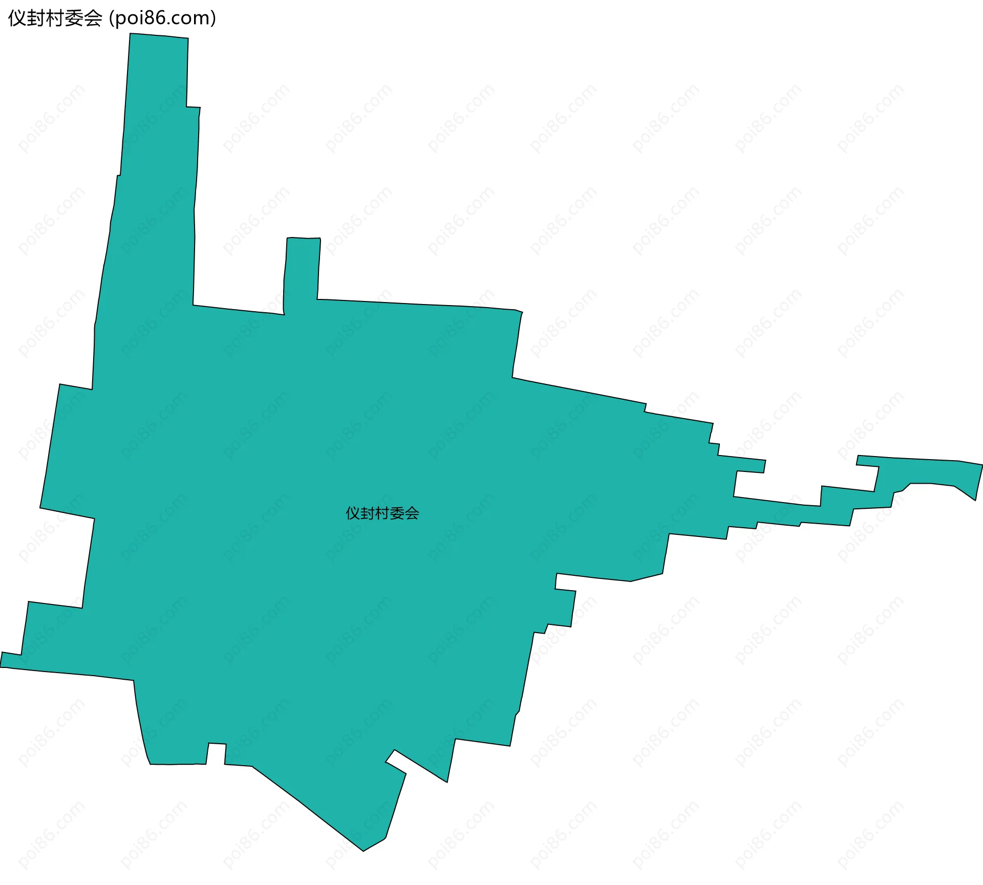 仪封村委会边界地图