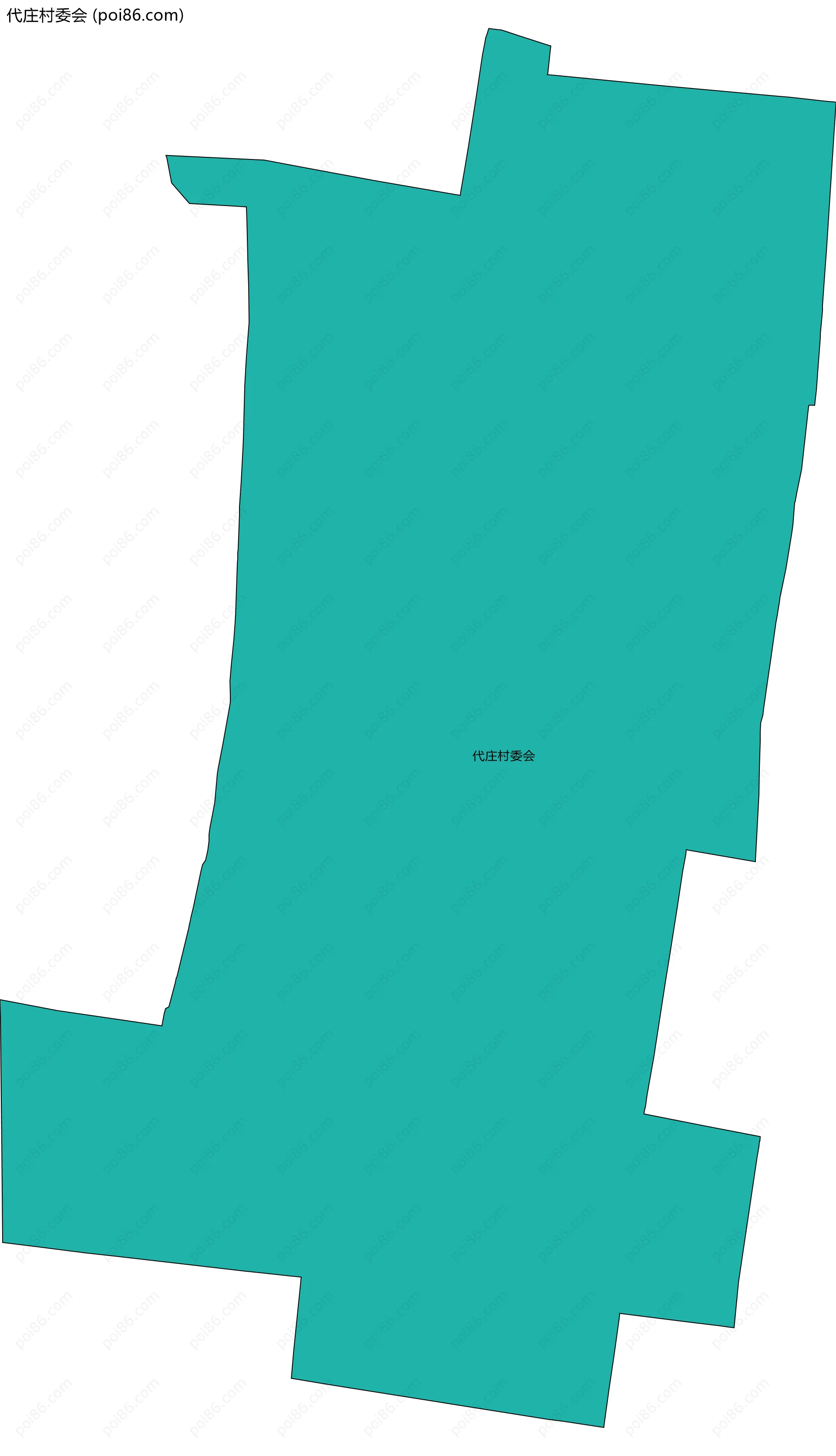 代庄村委会边界地图