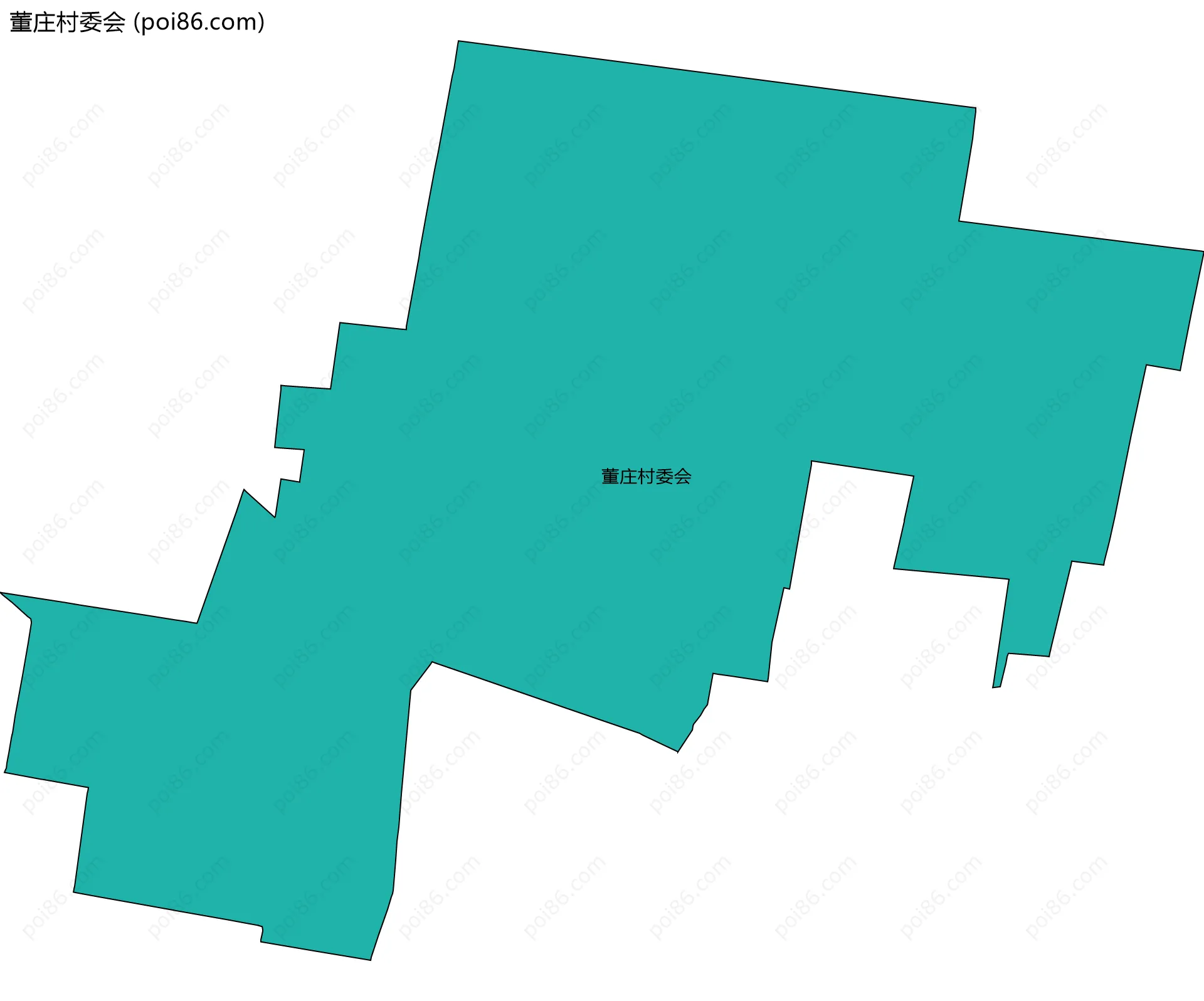 董庄村委会边界地图