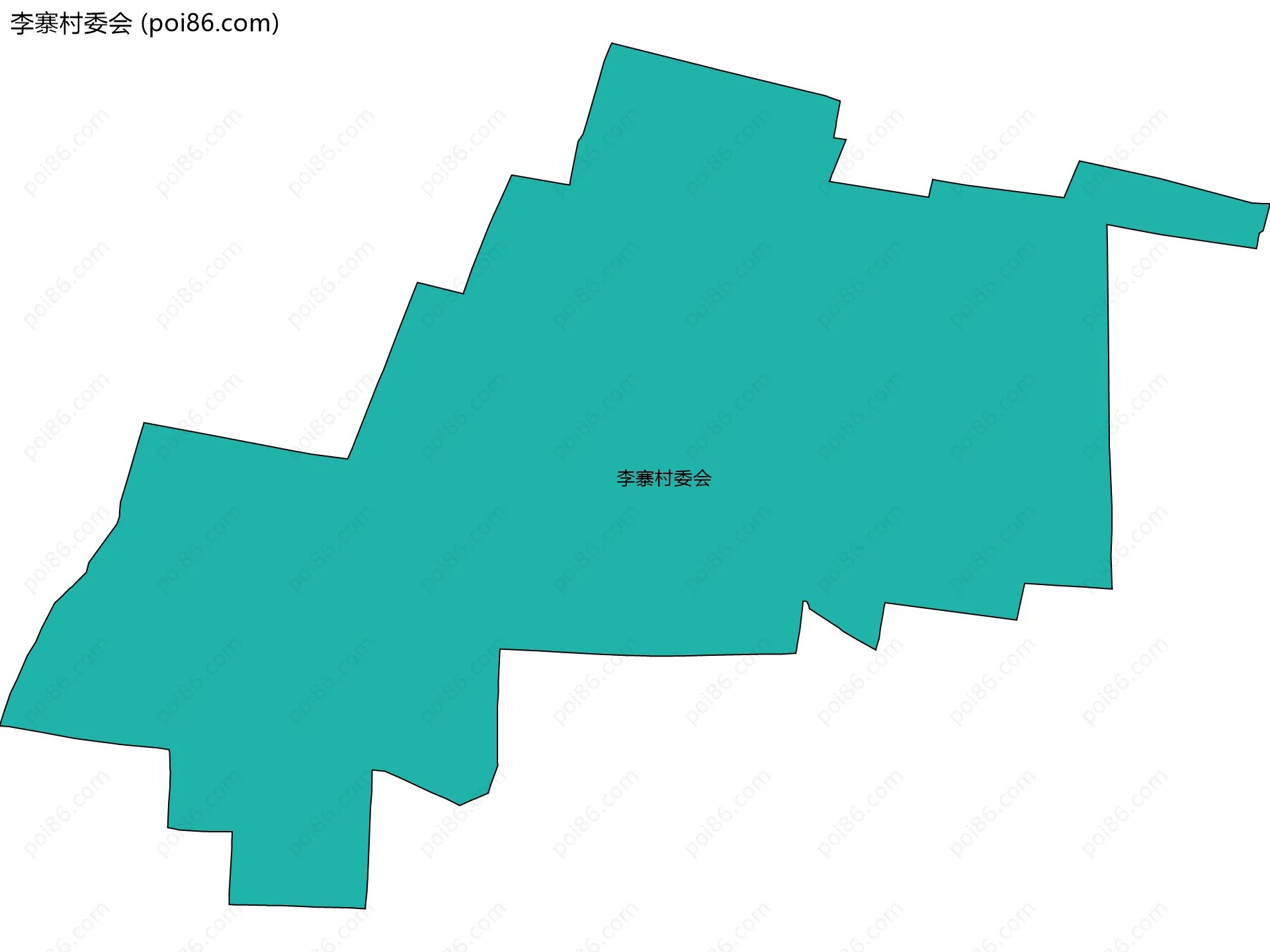李寨村委会边界地图