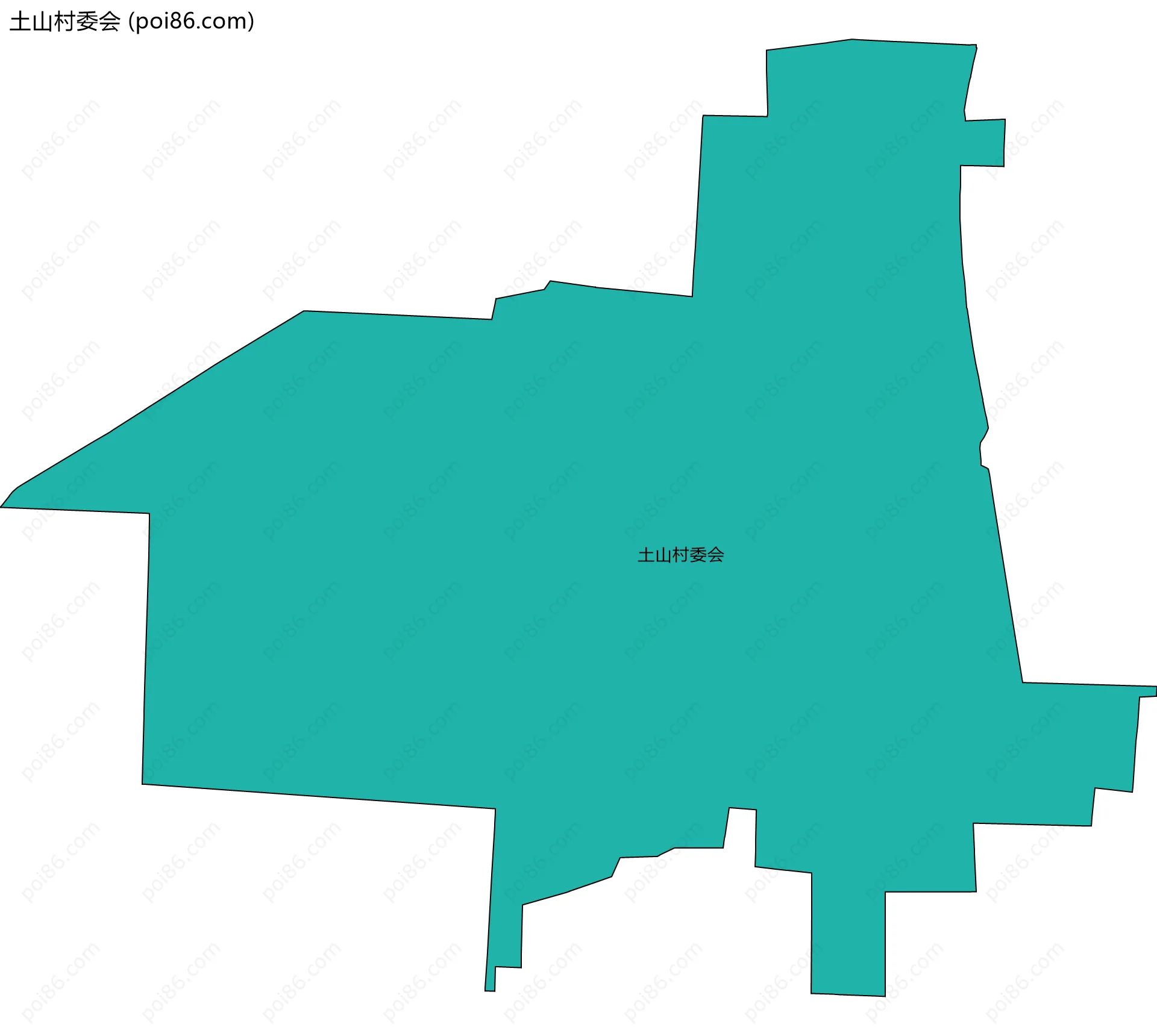 土山村委会边界地图