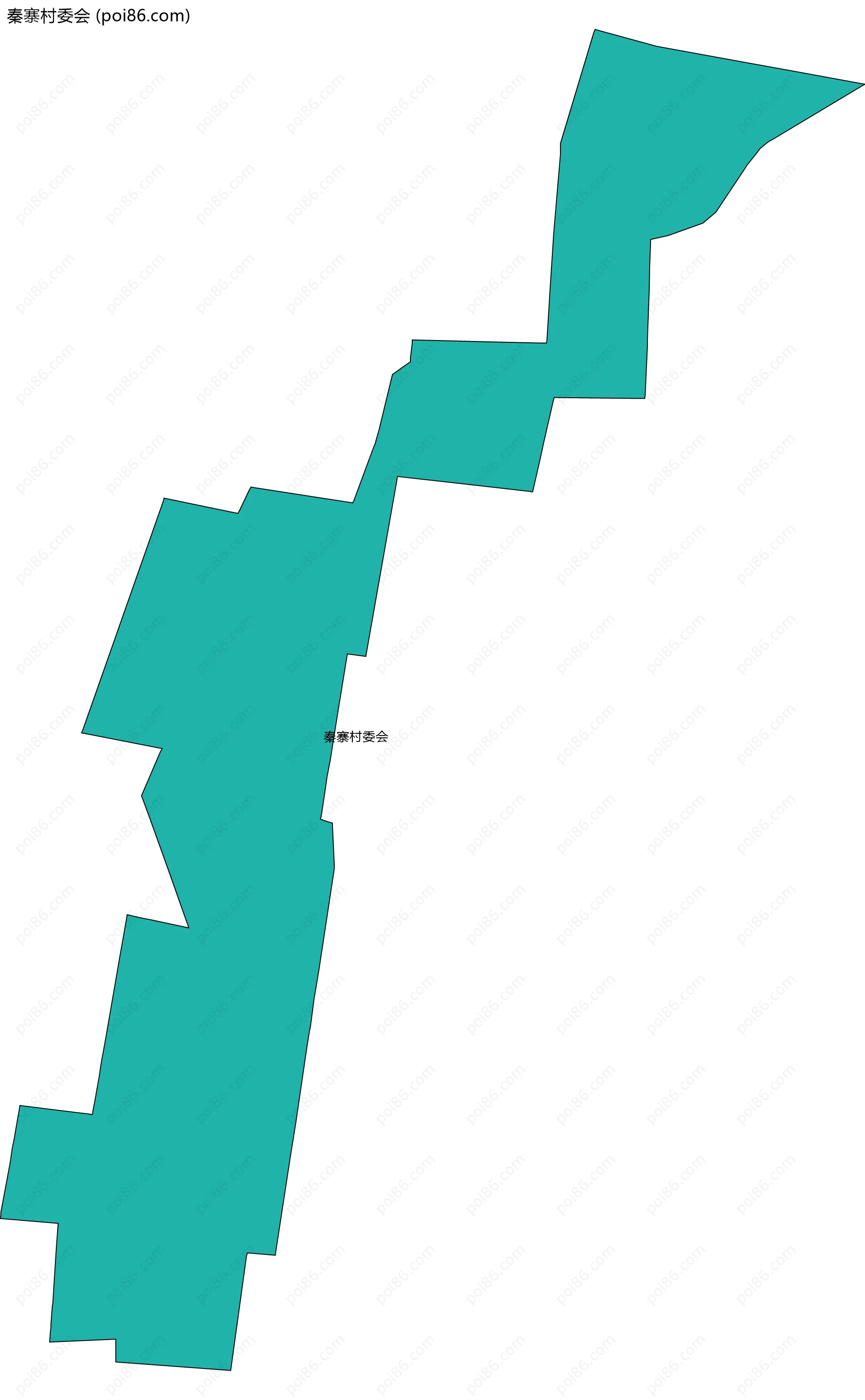 秦寨村委会边界地图