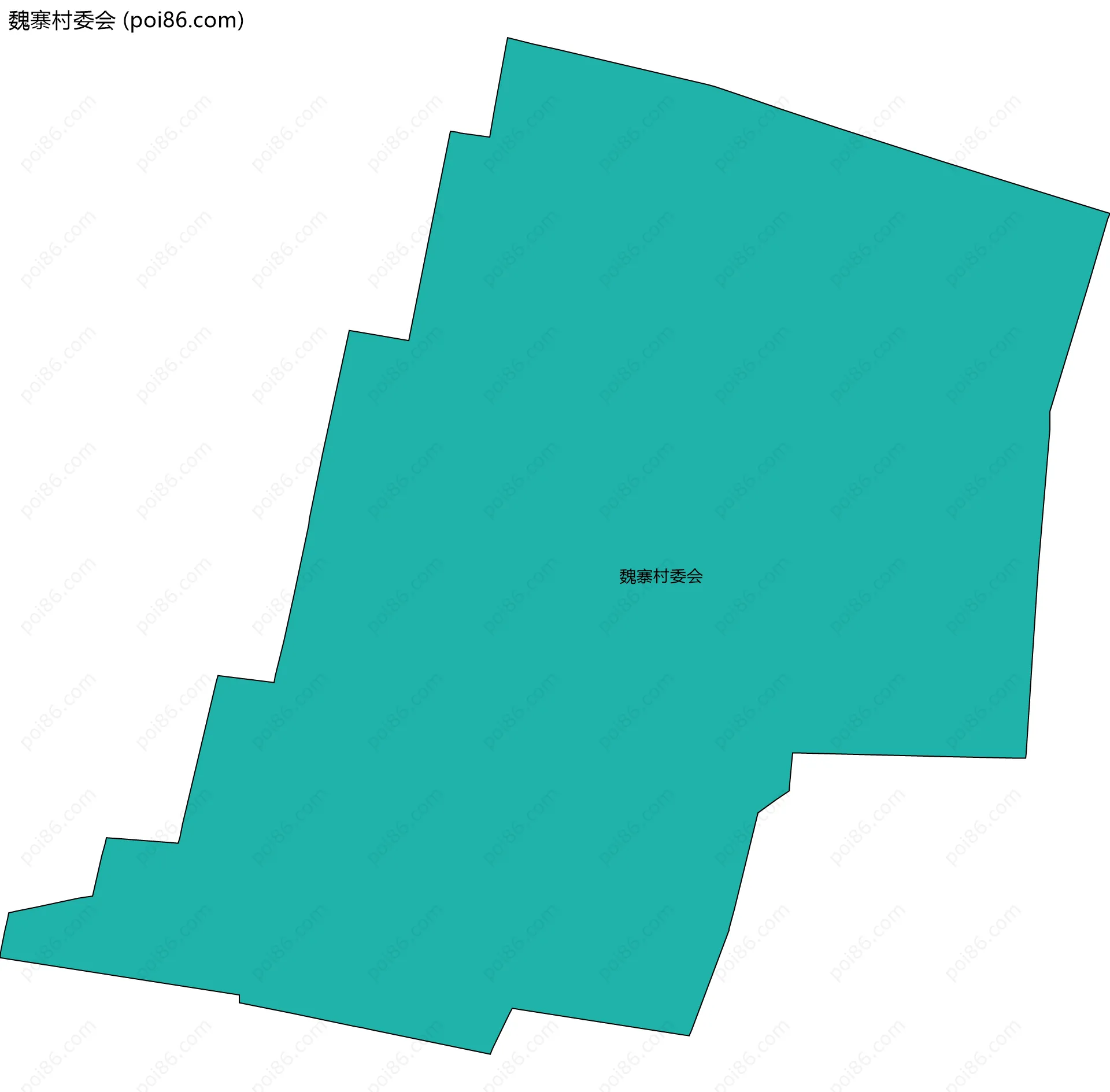 魏寨村委会边界地图