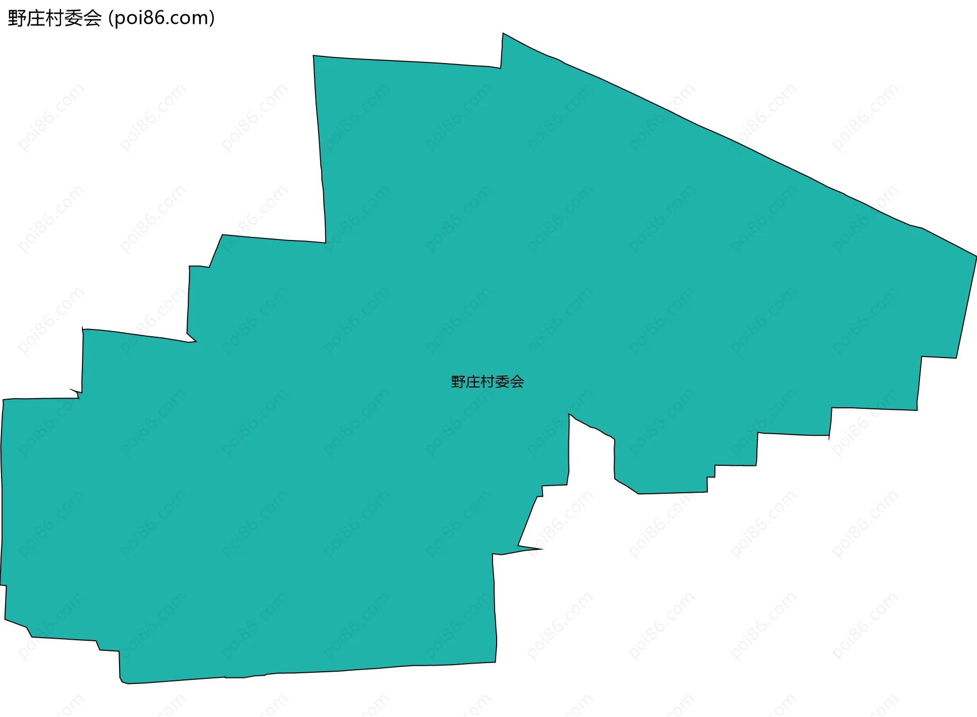 野庄村委会边界地图