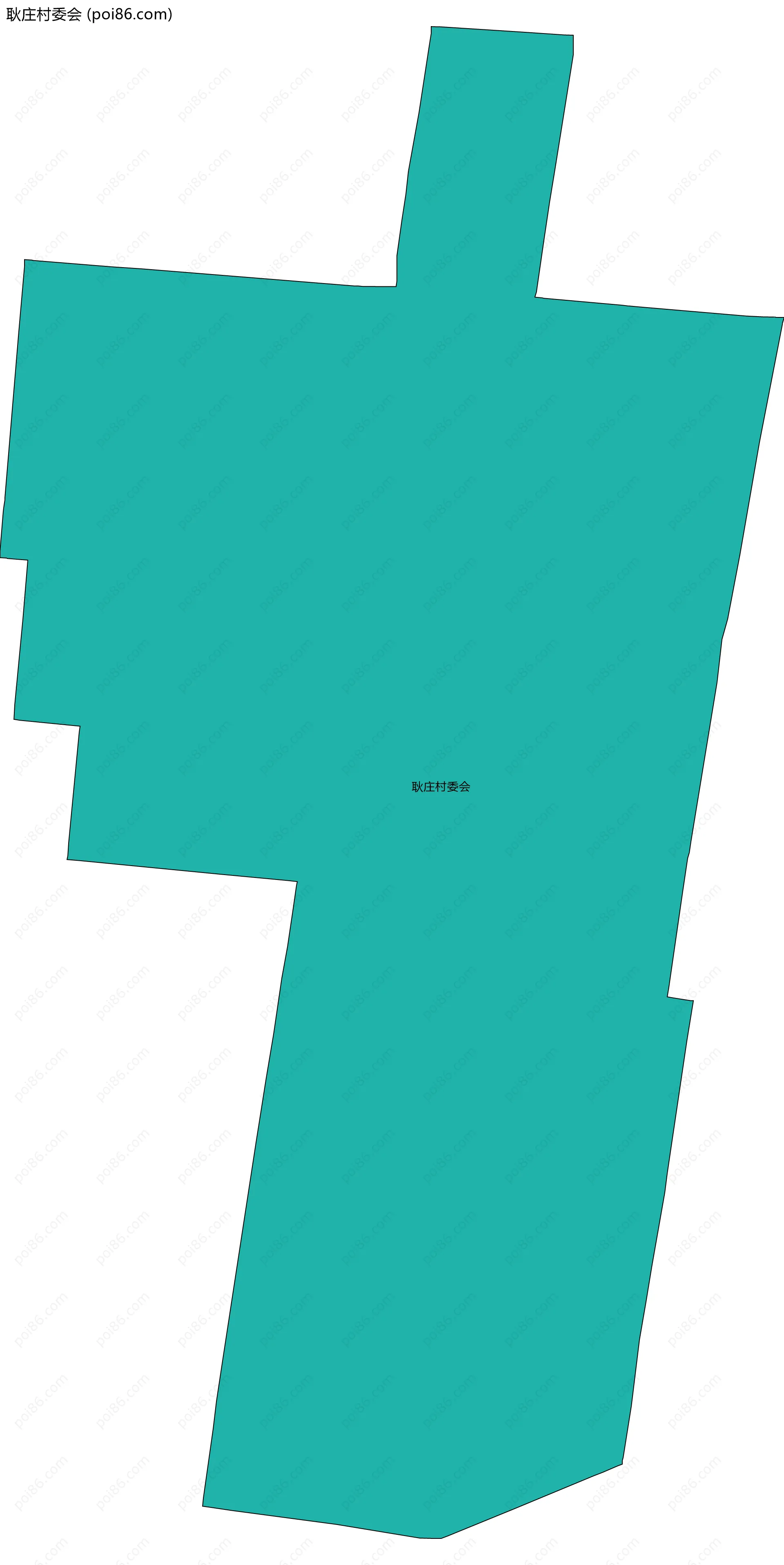 耿庄村委会边界地图