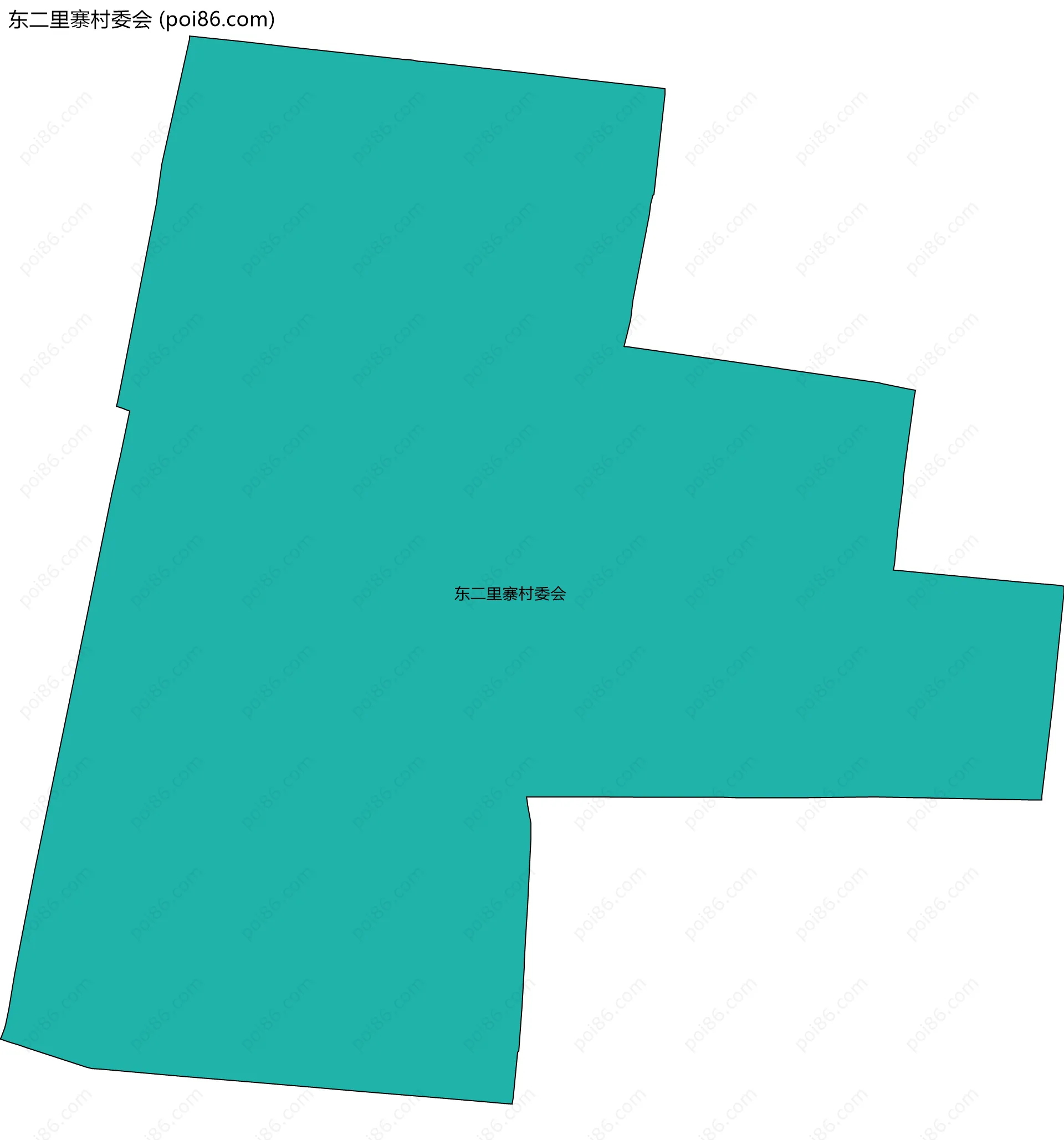 东二里寨村委会边界地图