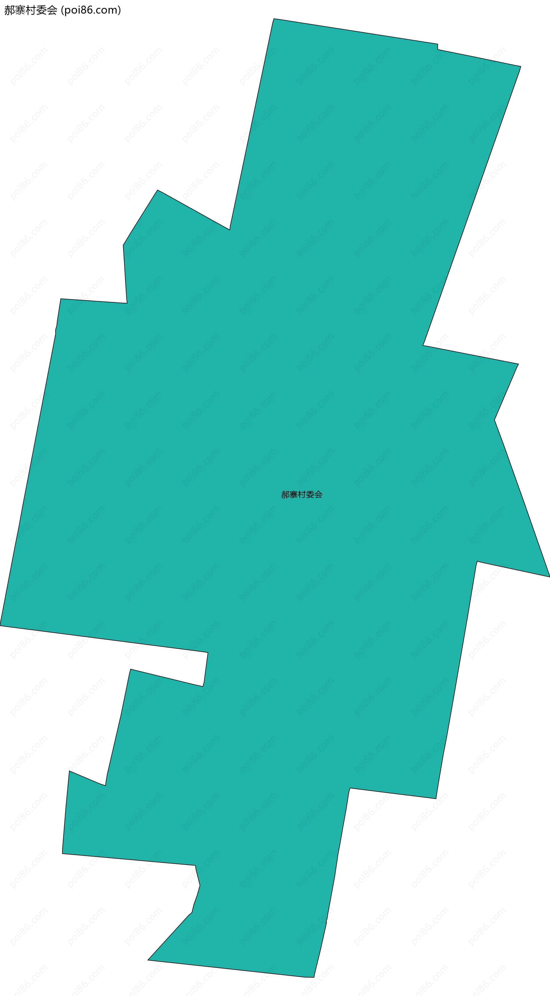 郝寨村委会边界地图