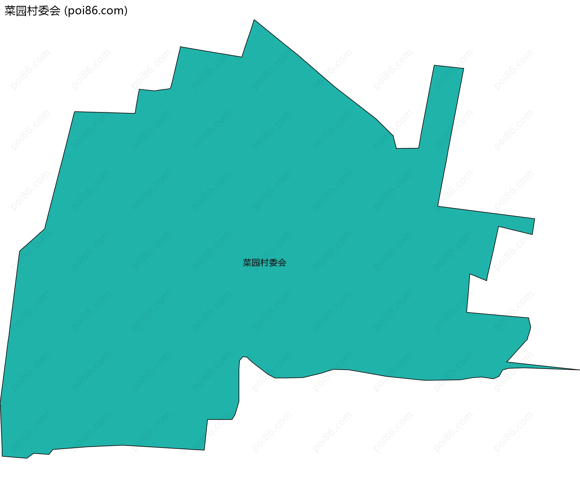 菜园村委会边界地图