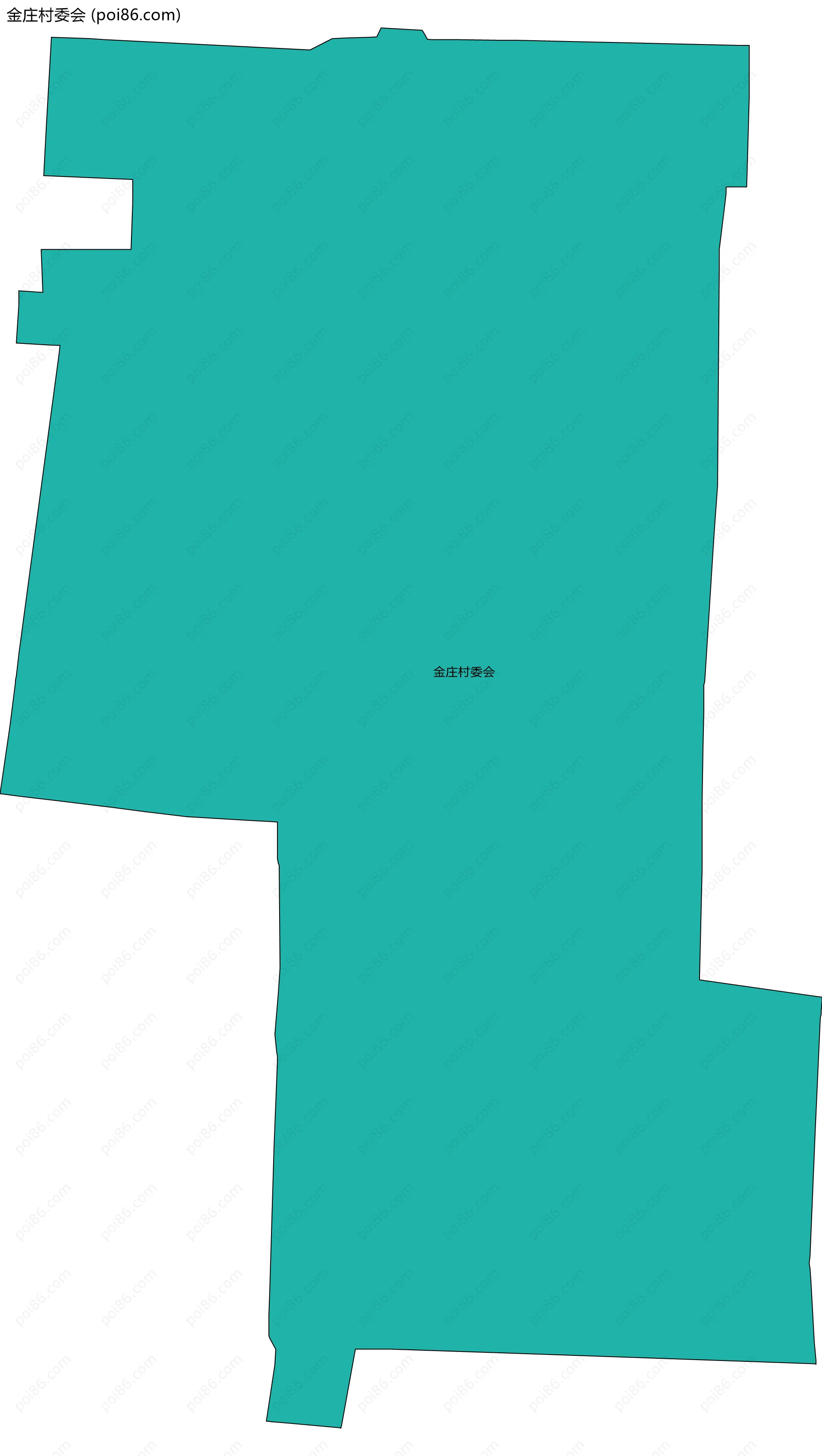 金庄村委会边界地图