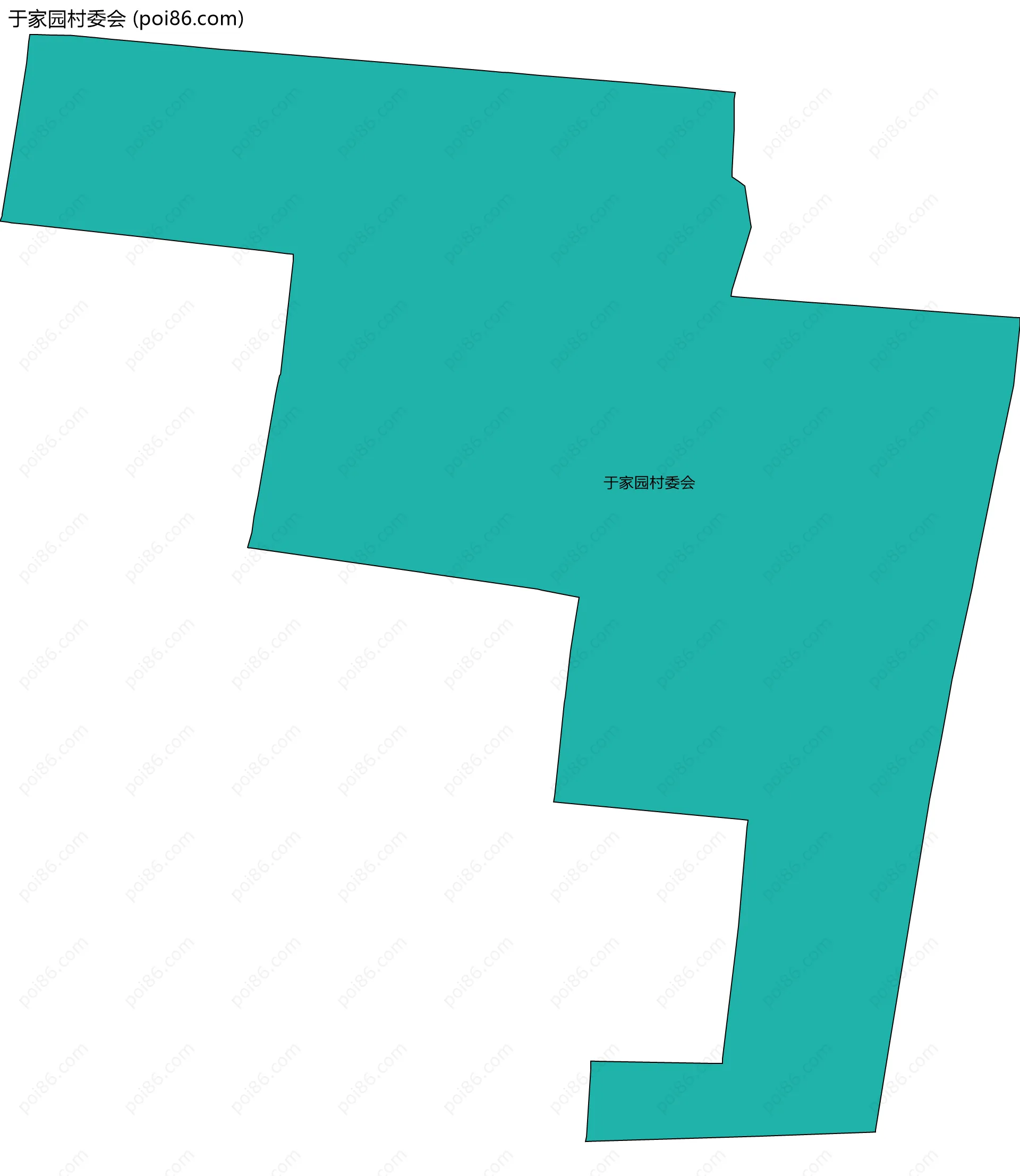 于家园村委会边界地图