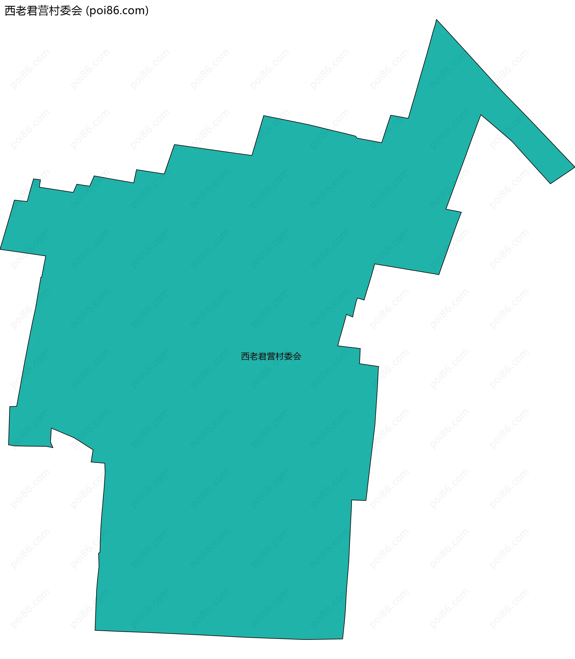 西老君营村委会边界地图