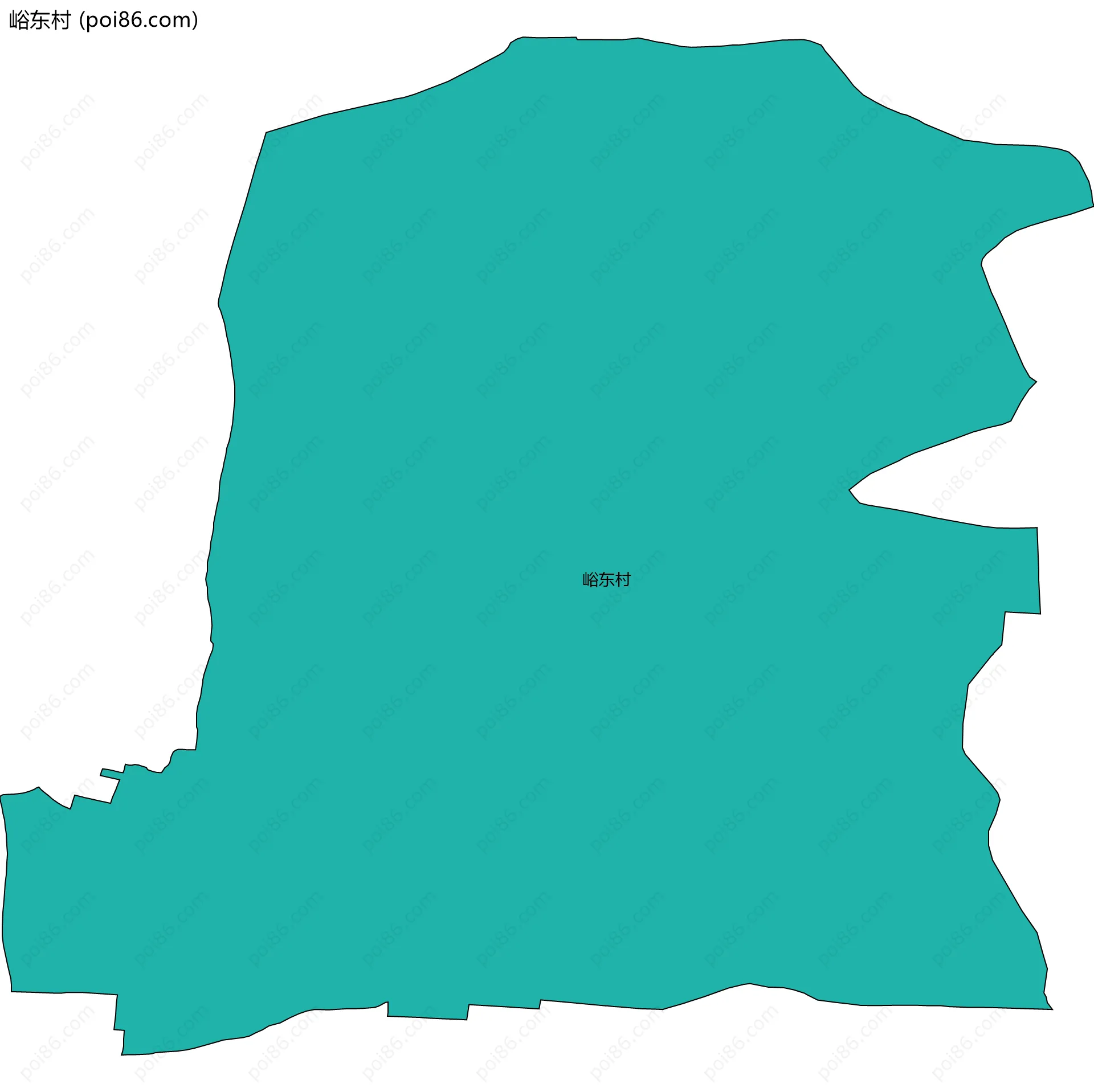 峪东村边界地图