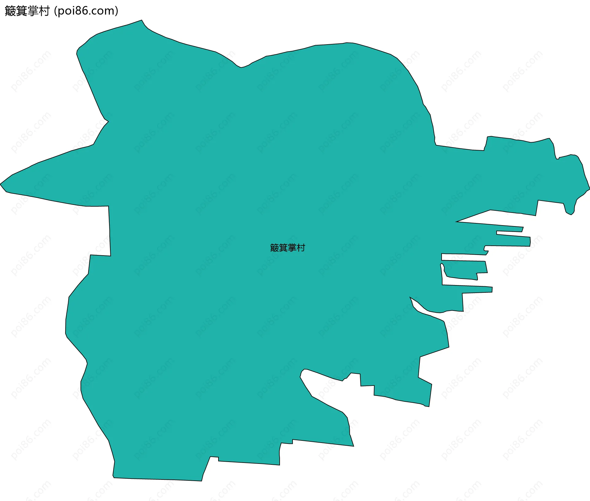 簸箕掌村边界地图