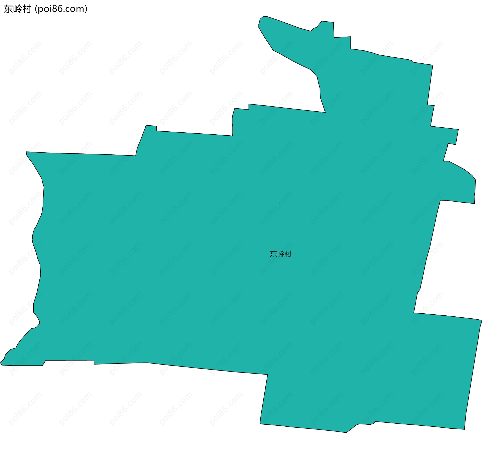 东岭村边界地图