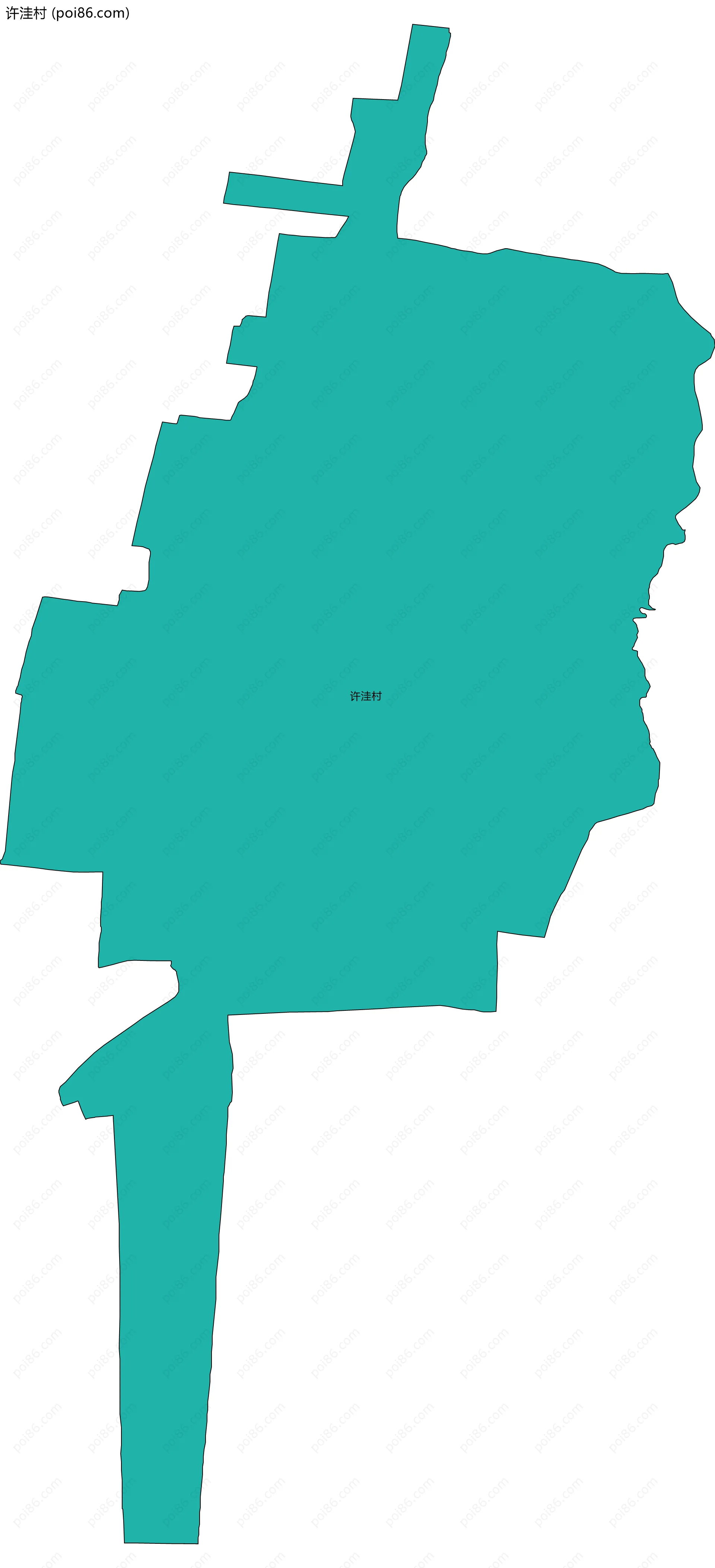 许洼村边界地图