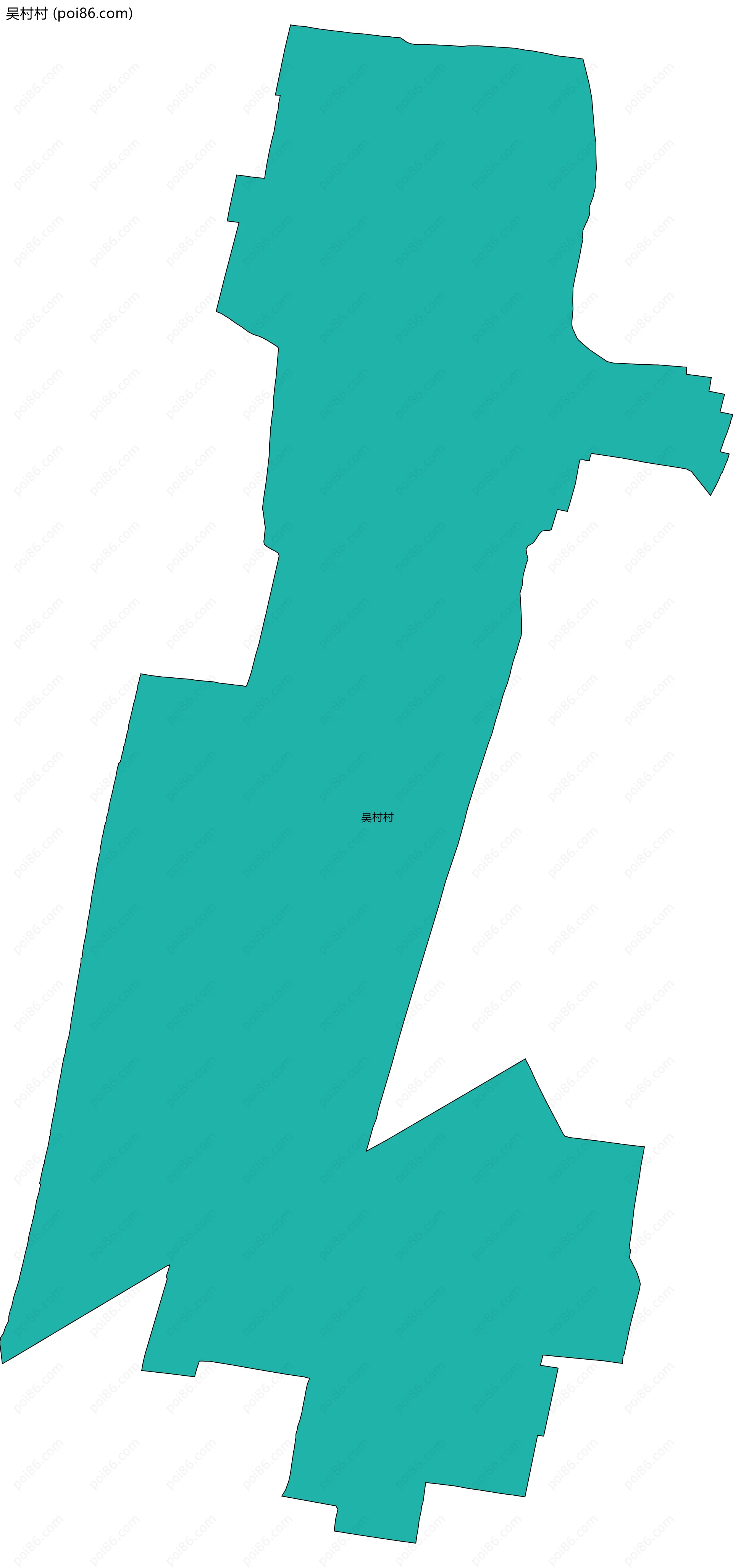 吴村村边界地图