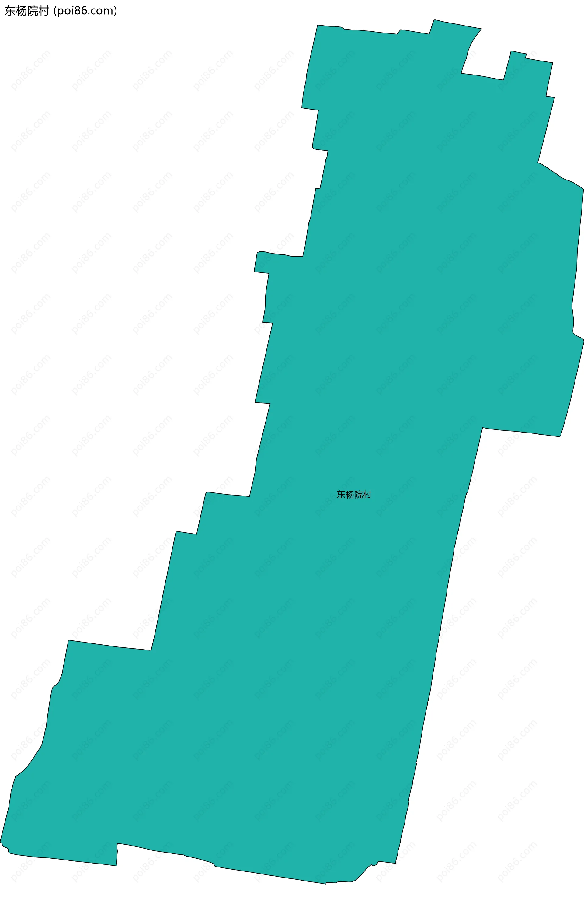 东杨院村边界地图