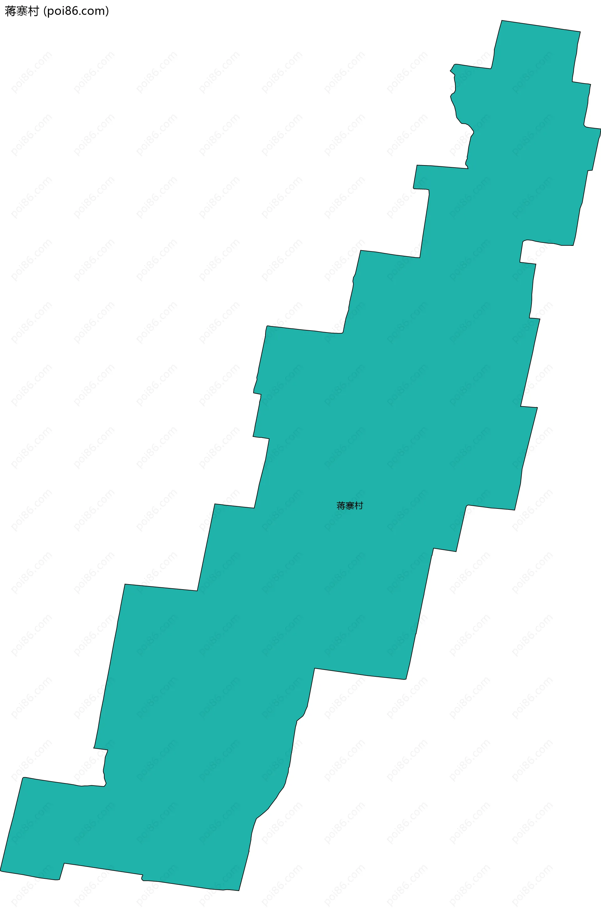 蒋寨村边界地图