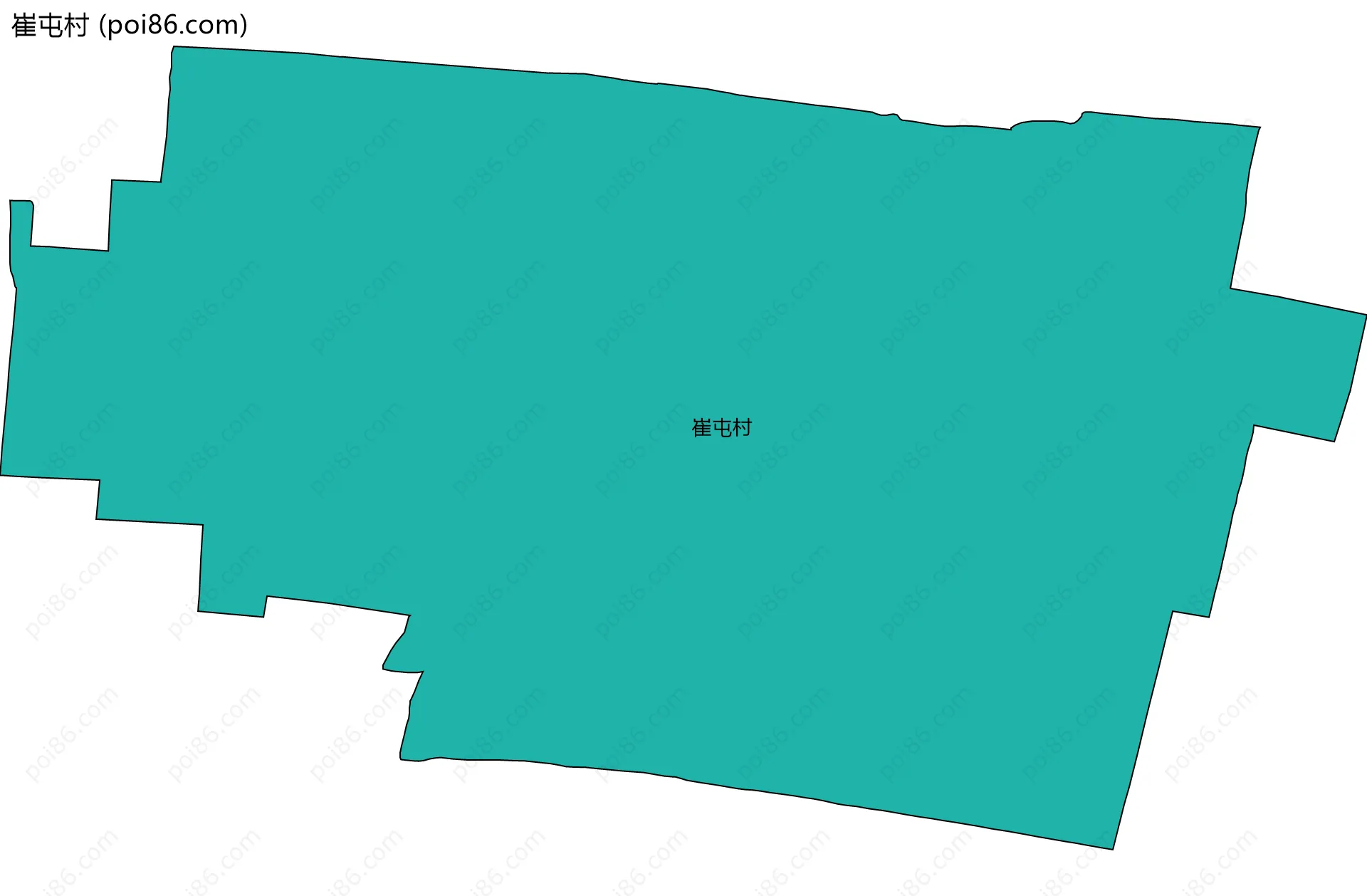 崔屯村边界地图